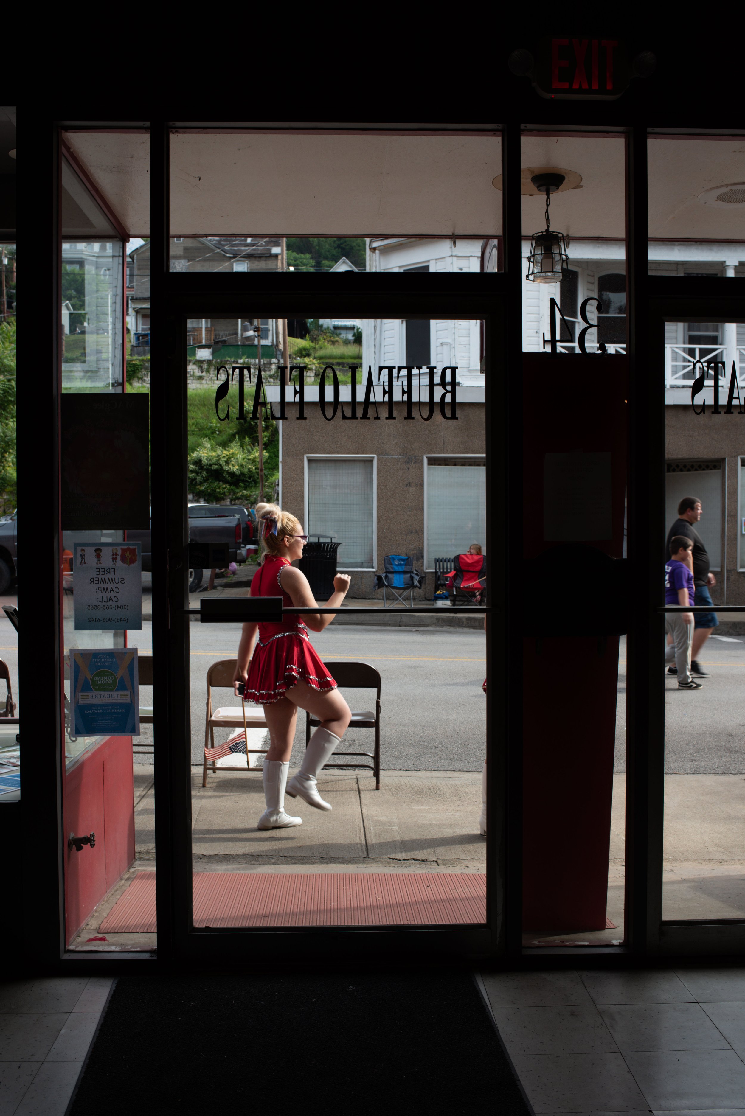 A Majorette Warms Up 