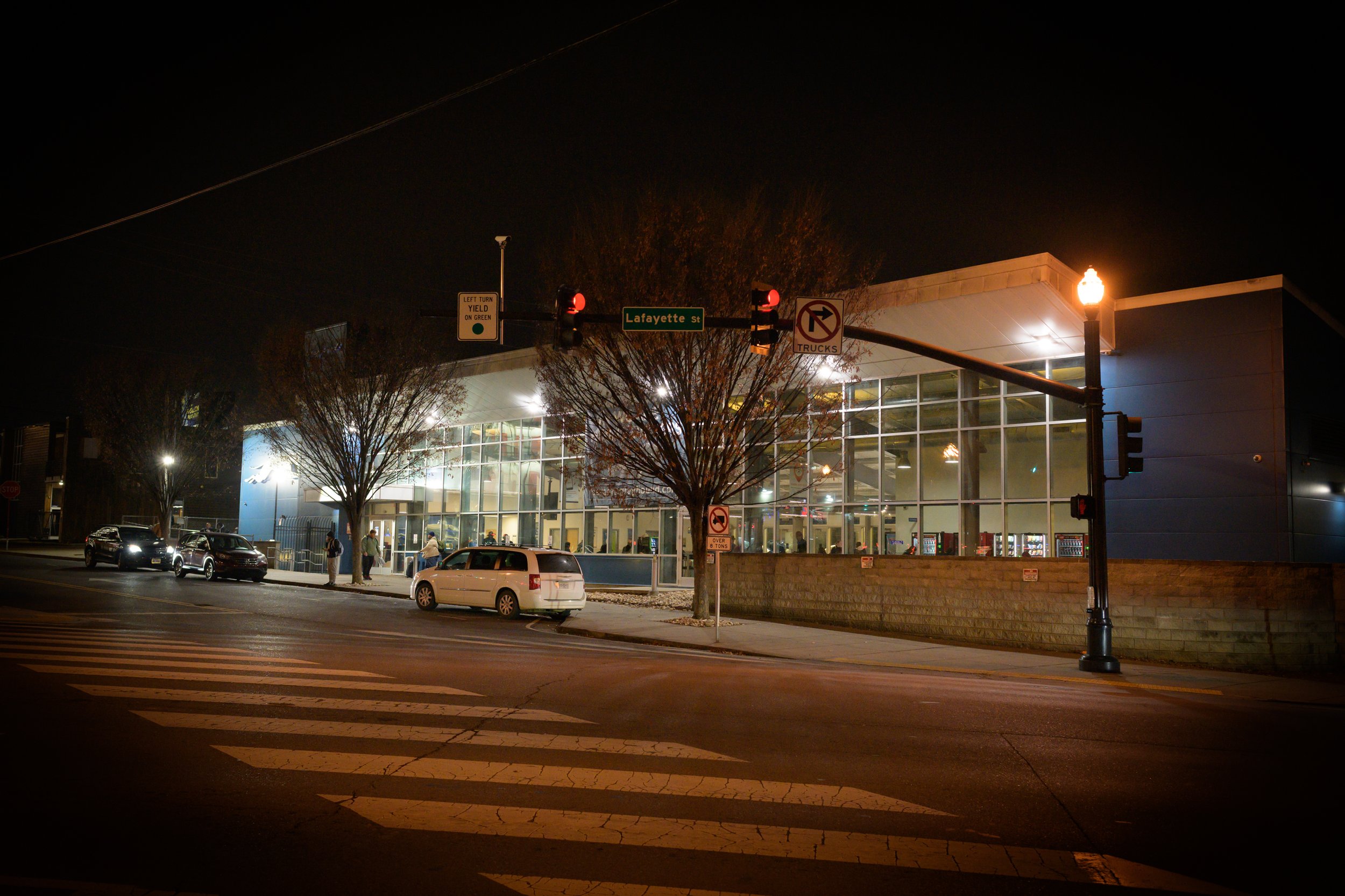  The Grayhound Bus Station on Lafayette Street in Nashville, Tennessee is a popular gathering place for those living on the streets, especially during the winter months. 