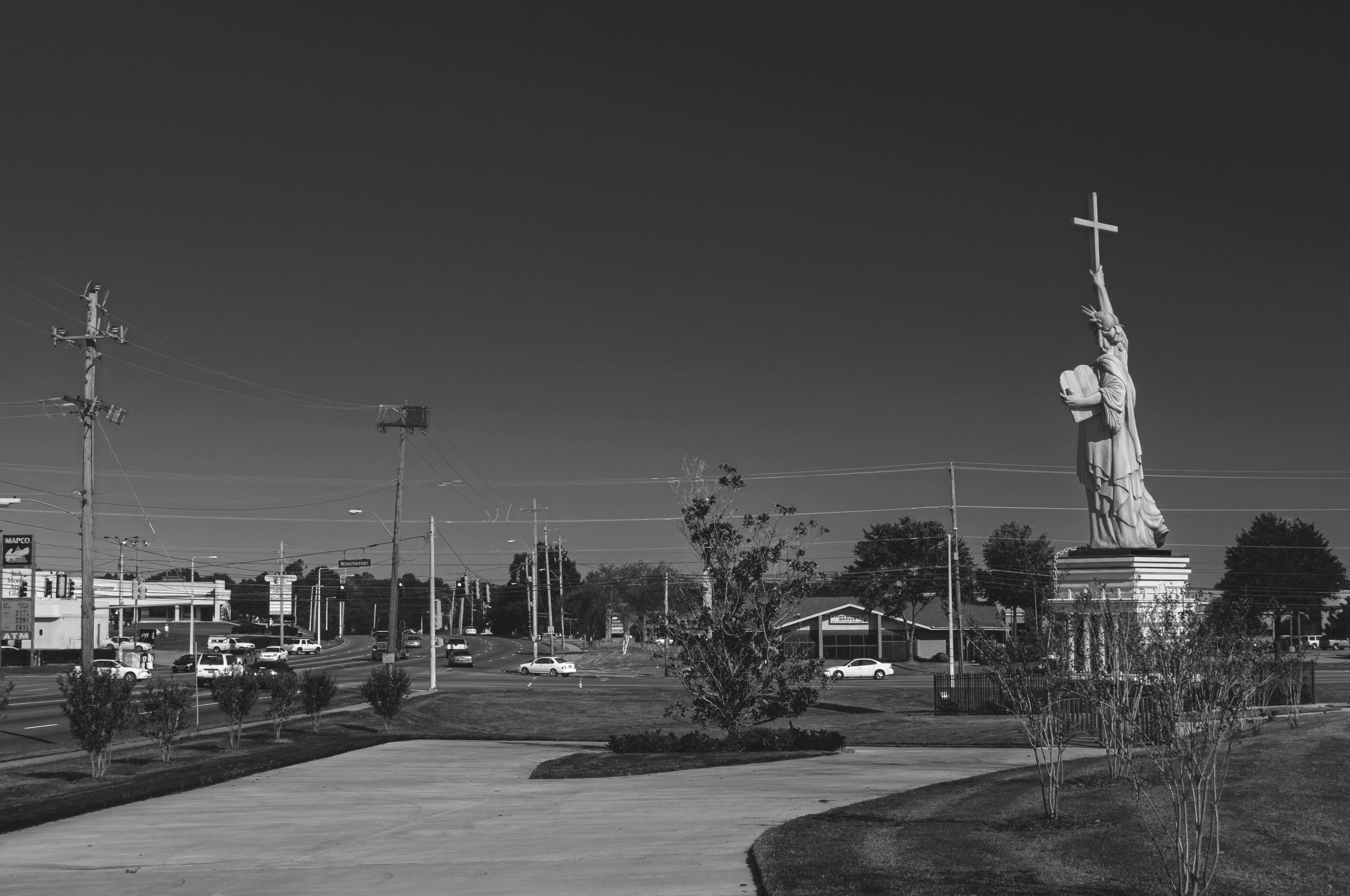 "Statue of Liberation Through Christ"