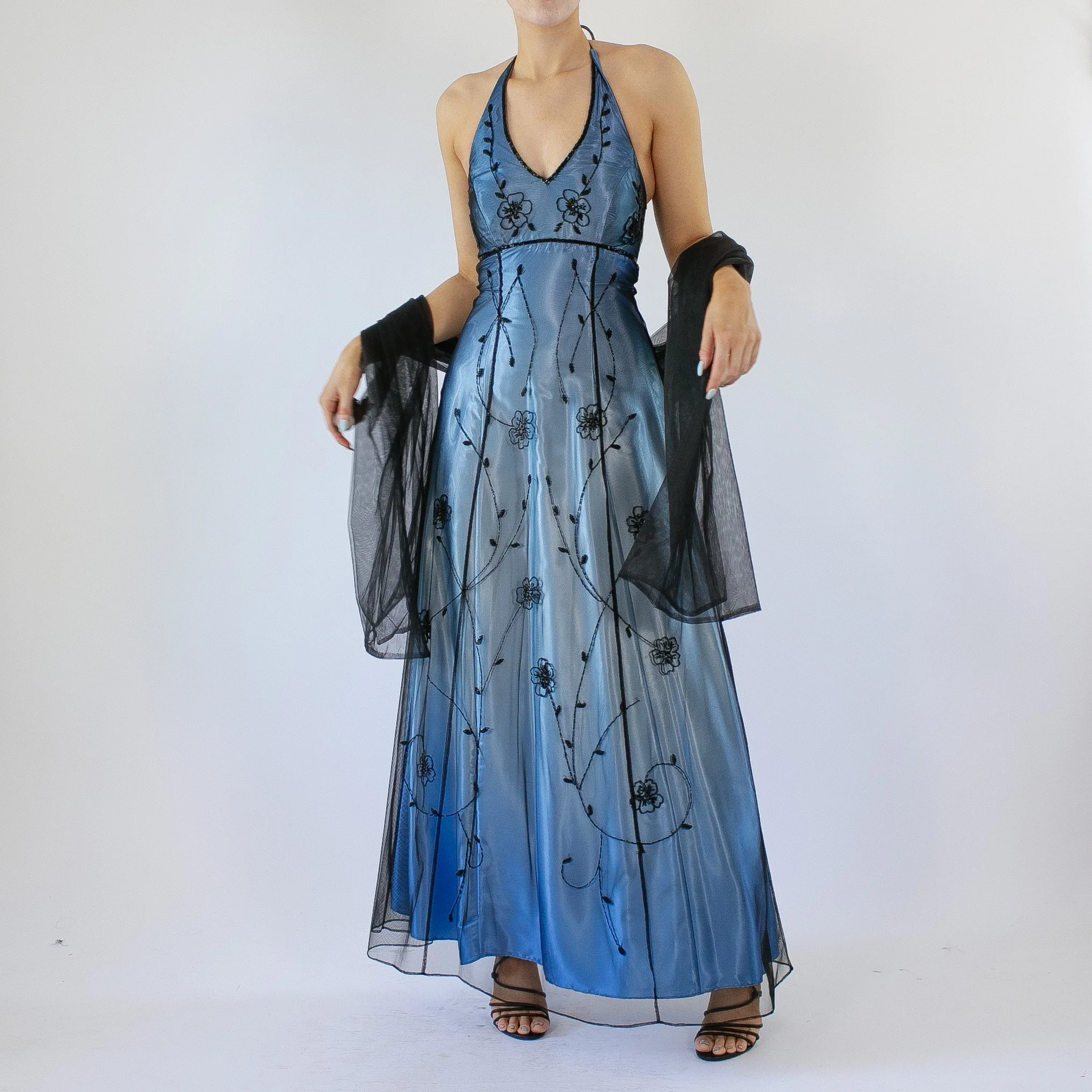 Vintage Y2K Cache Prom Dress  - 4/6