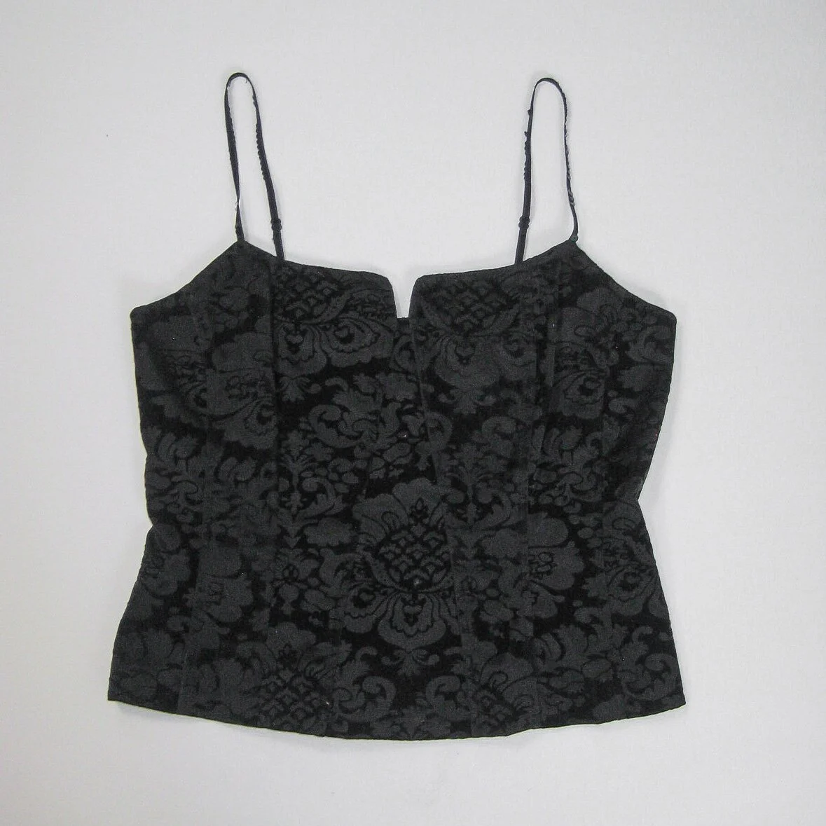 Y2K Velvet Brocade Cami Top - L/XL