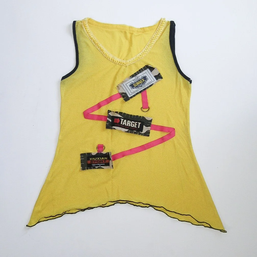 Y2K Sporty Patch Tank Top - S/M