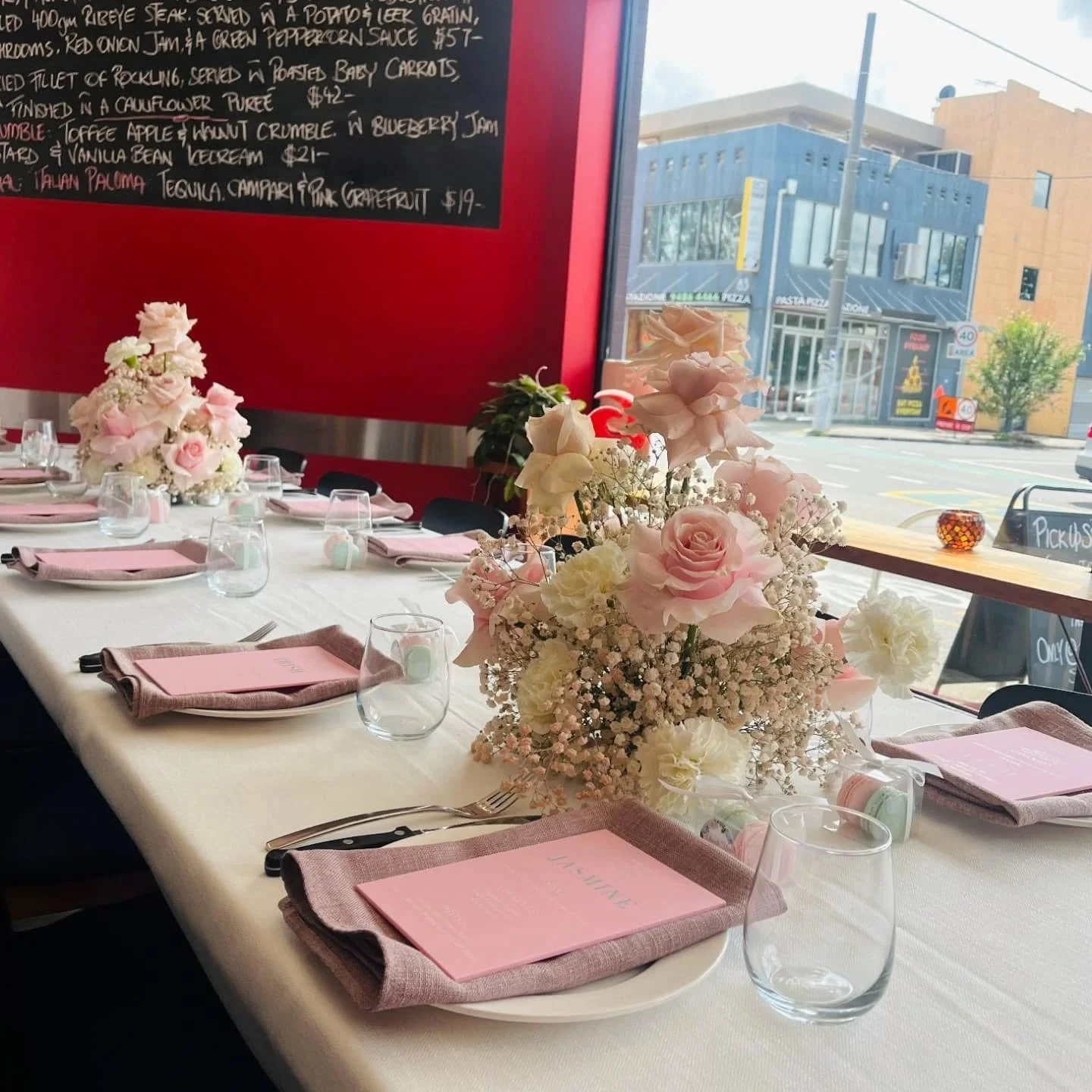 At Flour and Salt we offer varied packages for functions and private events to suit everyone's needs (:

We have a private, full enclosed courtyard for large groups too!

Give us a call or email to book your next function with Flour and Salt.

Takeaw