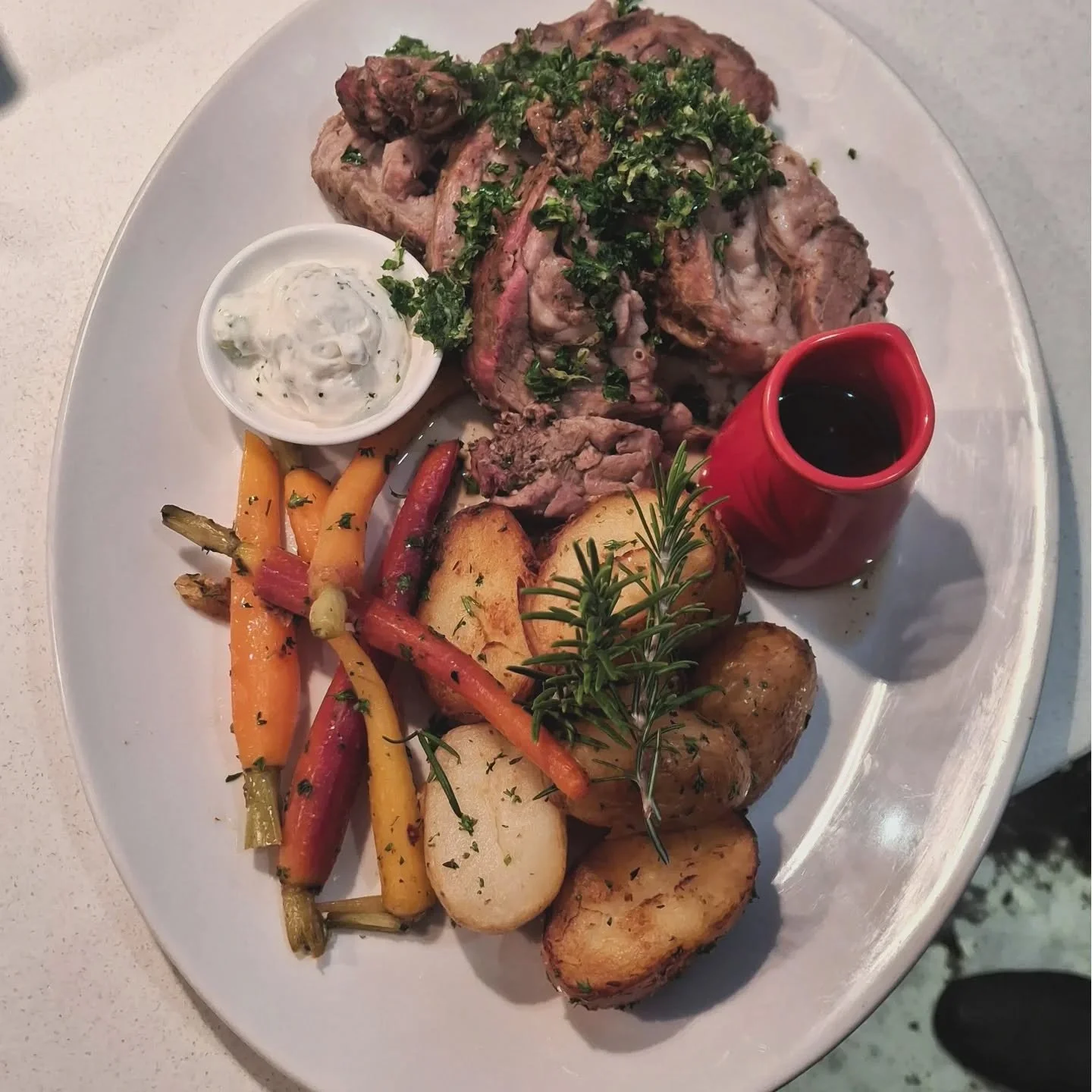 New specials have hit our blackboard, you dont want to miss this one.

Roast shoulder of lamb for two! A beautiful shoulder of lamb slowly roasted served with chat potatos, baby carrots, gremolata, red wine jus and a baby cos salad. $89 

Bookings ar