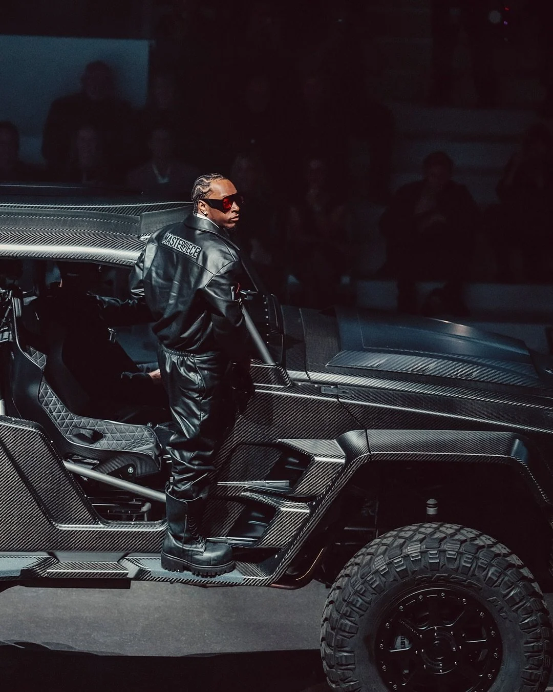 @bloodyosiris has brought some Mad Max vibes into the show. Wearing the Masterpiece Collection at BRABUS Signature Night 24.

Client:&nbsp;@brabus
Lead Agency, Creative Concept &amp; Production:&nbsp;@elastiquedesign

Show Direction, Technical &amp; 