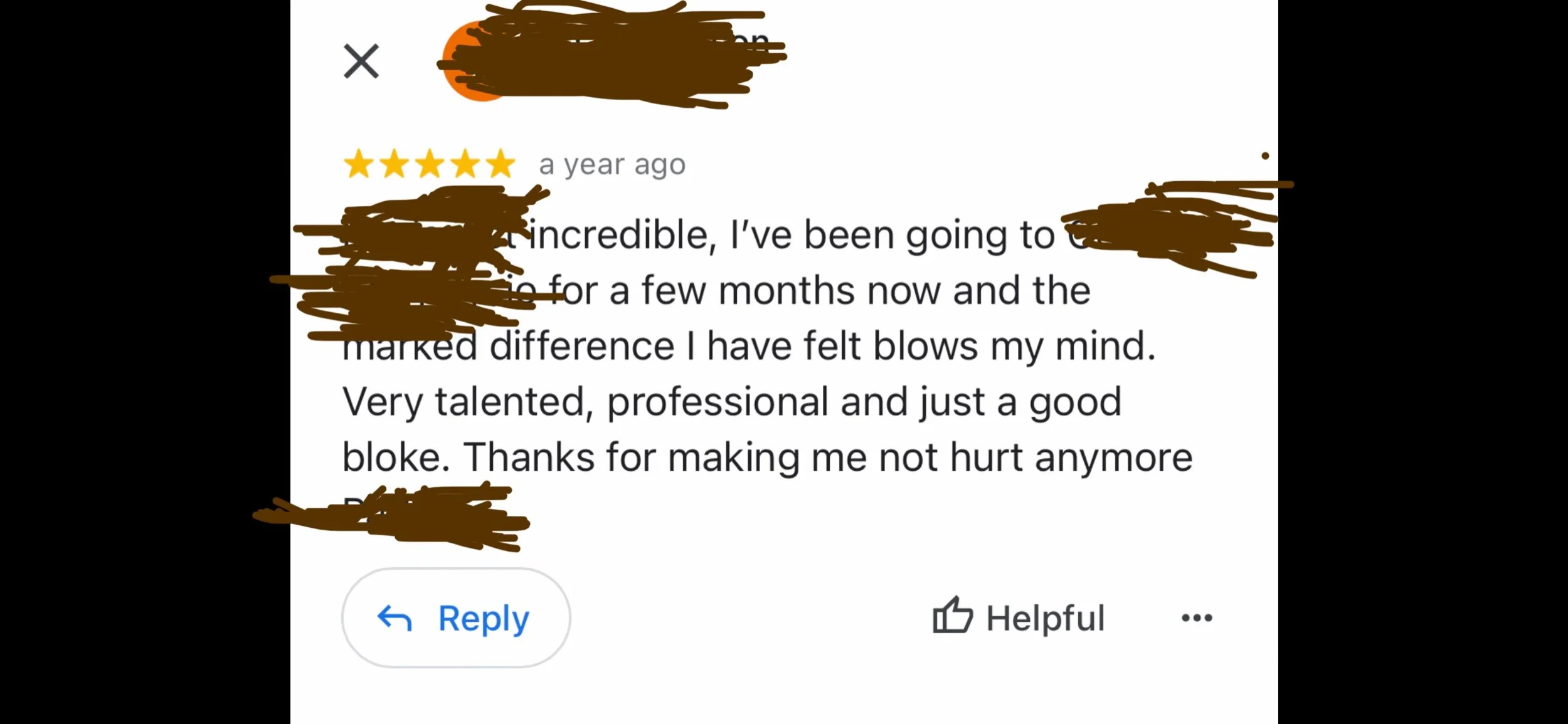 High Value Care Provider Shamed By 5 Star Review