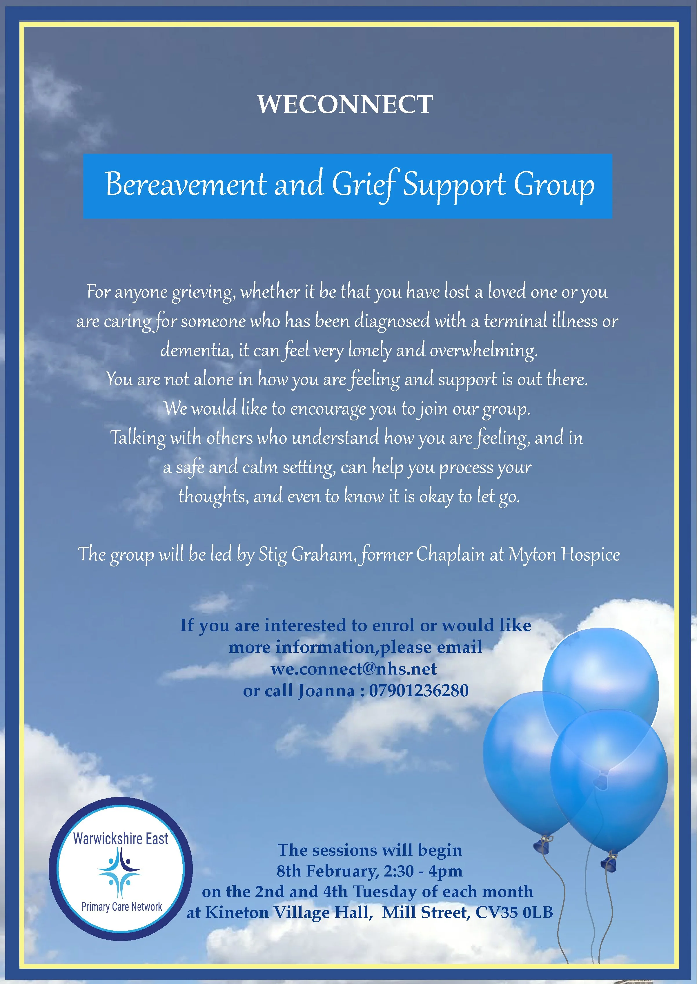 Bereavement and Grief Support Group Available ☕ — St Wulfstan Southam ...