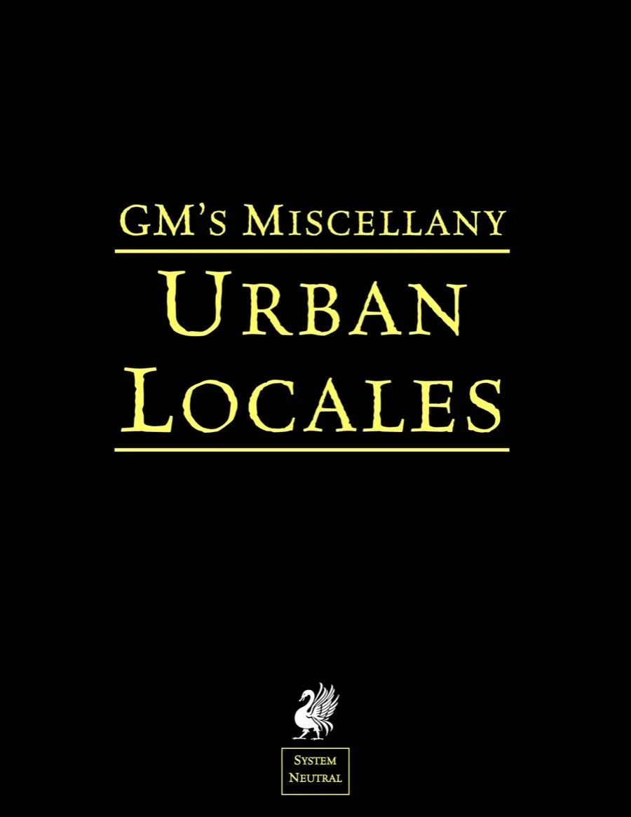 GM's Miscellany: Urban Locales