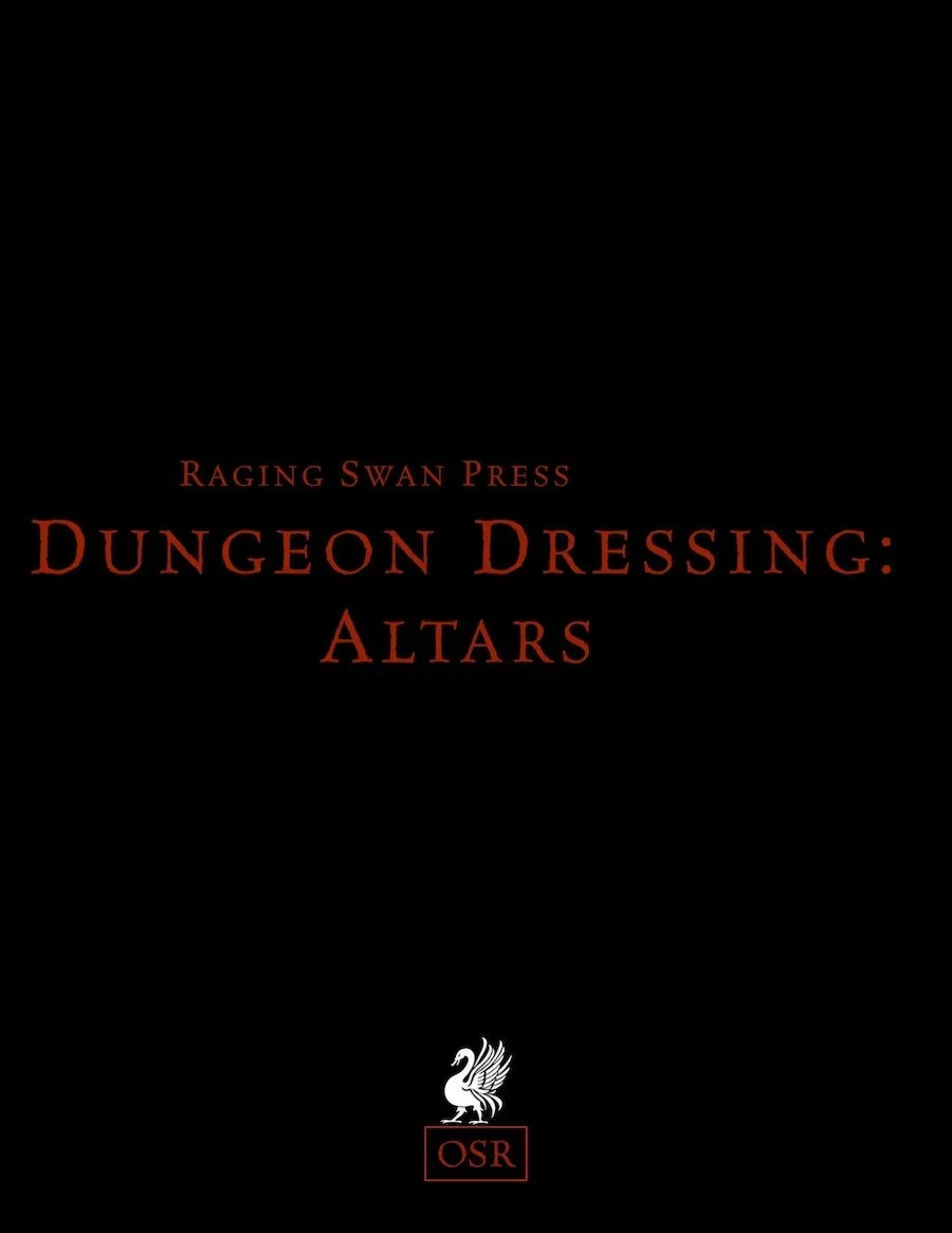 Dungeon Dressing: Altars (OSR)
