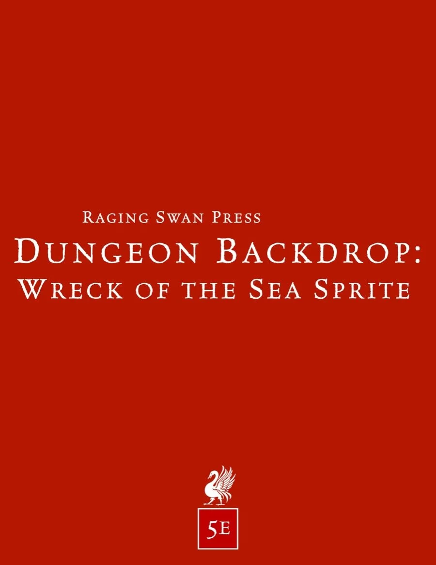 Dungeon Backdrop: Wreck of the Sea Sprite (5e)