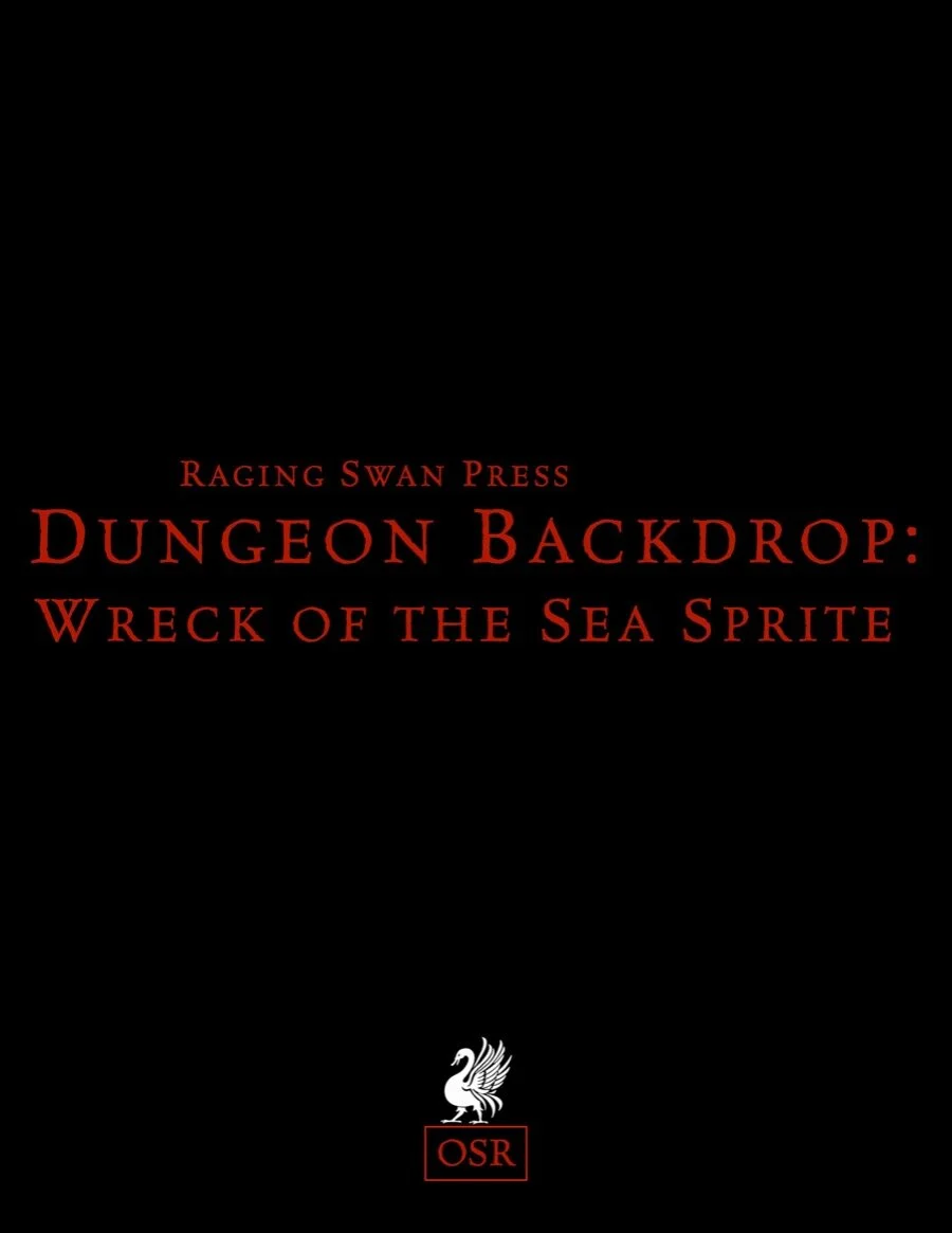 Dungeon Backdrop: Wreck of the Sea Sprite (OSR)
