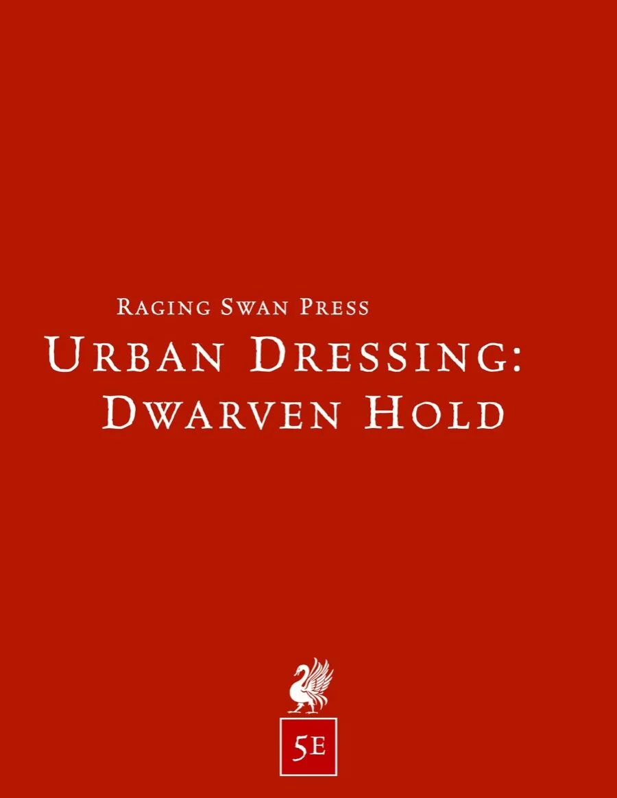 Urban Dressing: Dwarven Hold (5e)