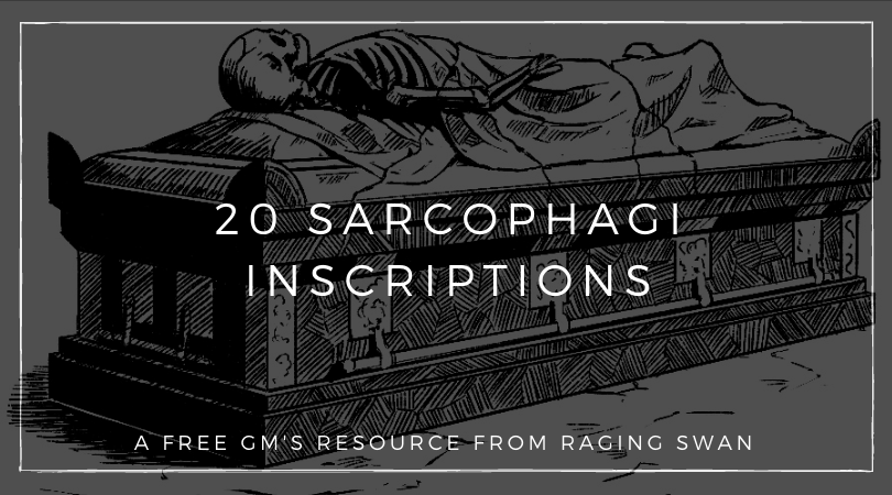 20 Sarcophagi Inscriptions