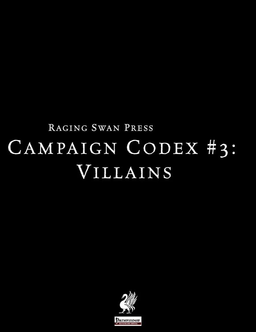 Campaign Codex #3: Villains (P1)