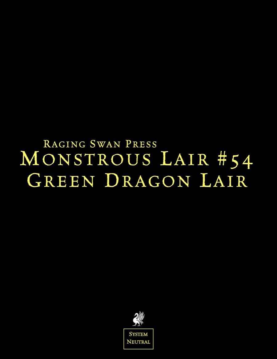 Monstrous Lair #54: Green Dragon Lair