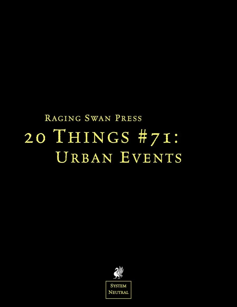 20 Things #71: Urban Events