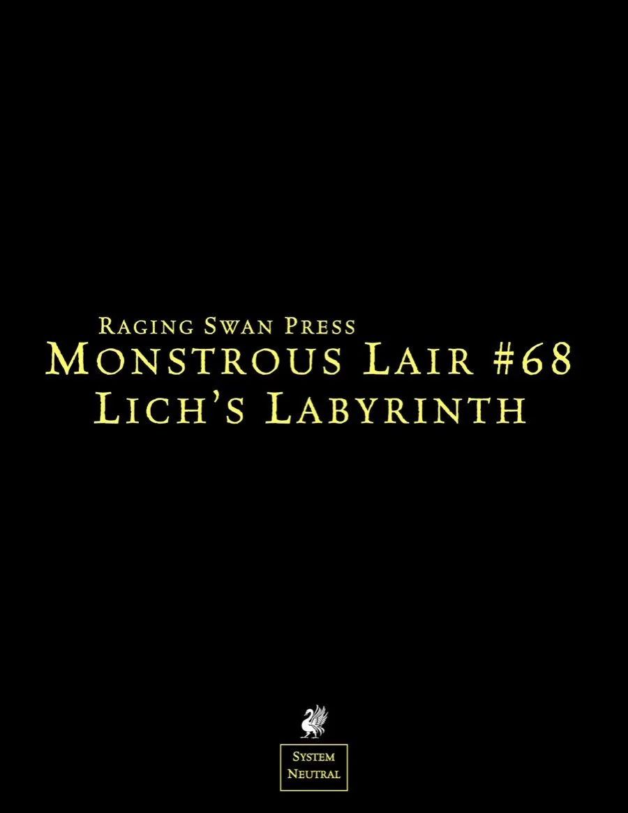 Monstrous Lair #68: Lich's Labyrinth
