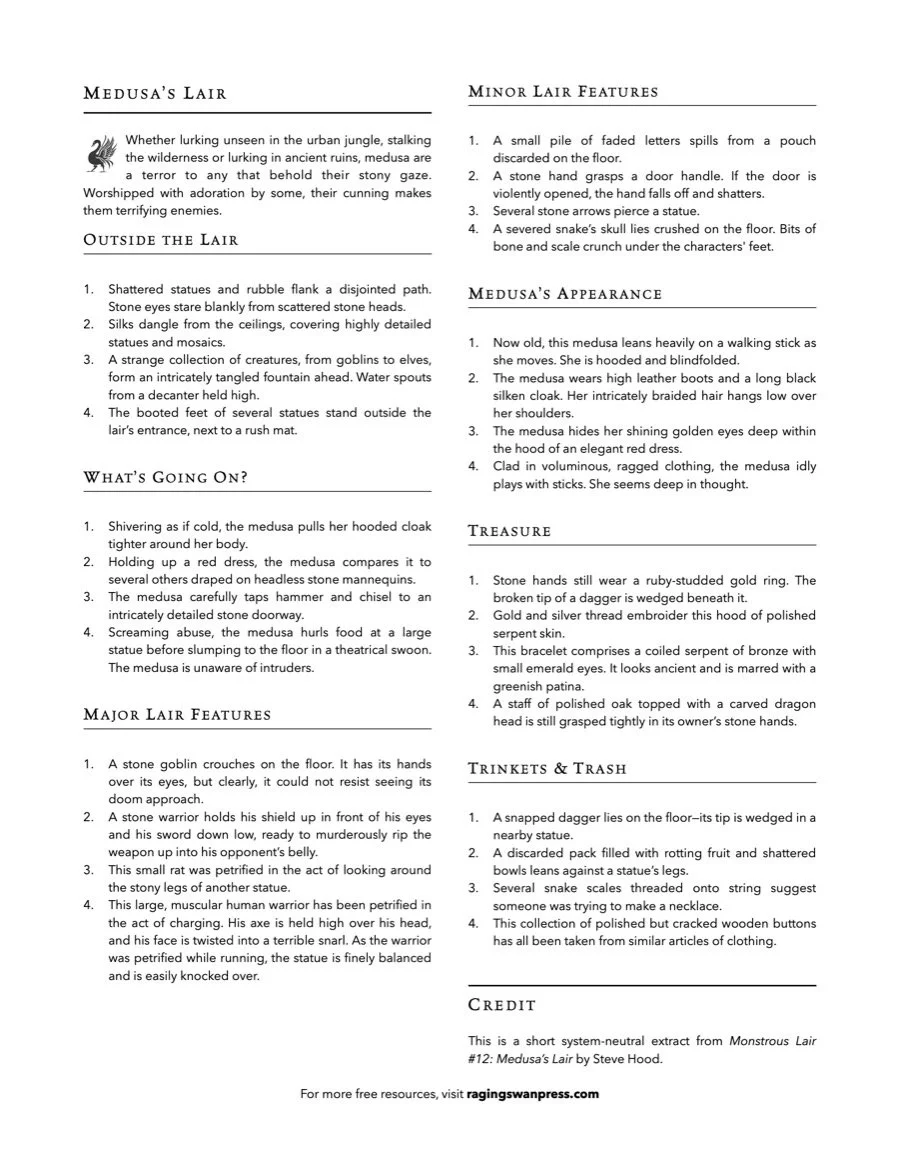 Medusa's Lair