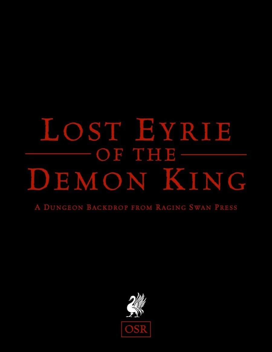 Dungeon Backdrop: Lost Eyrie of the Demon King (OSR)