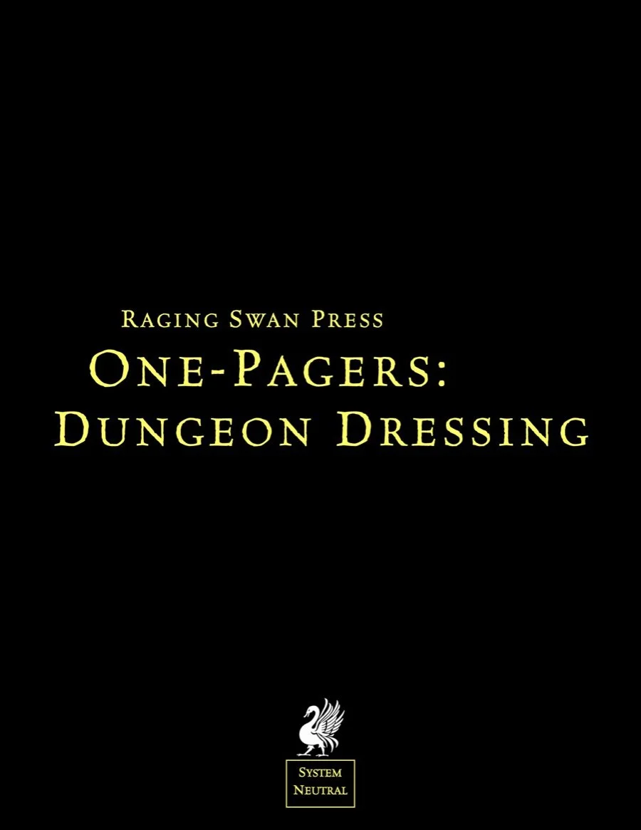 GM's Miscellany: One-Pagers II