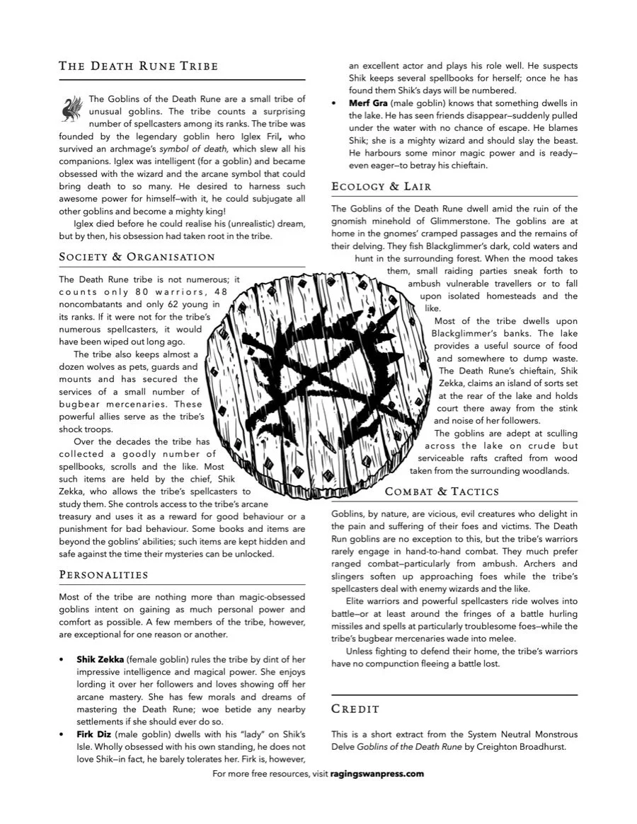 The Death Rune Goblins