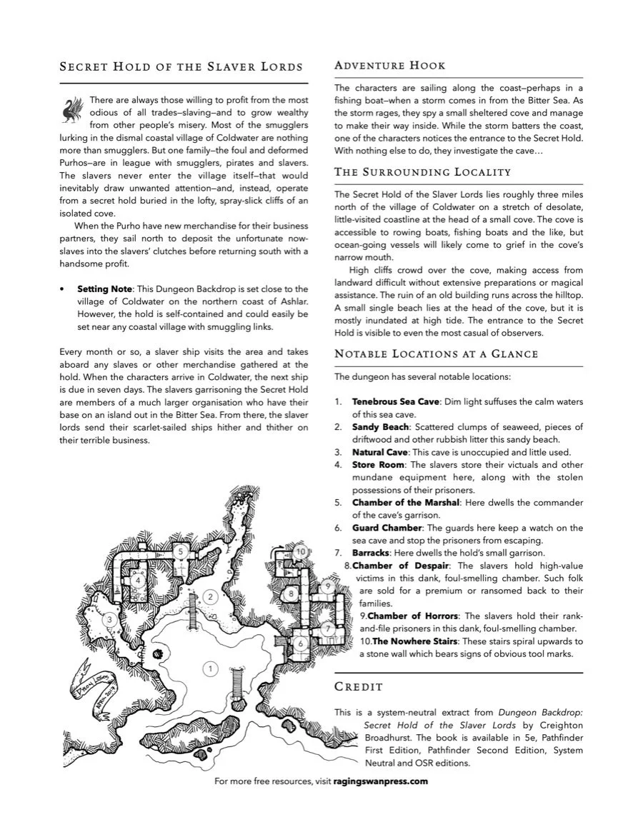 Secret Hold of the Slaver Lords
