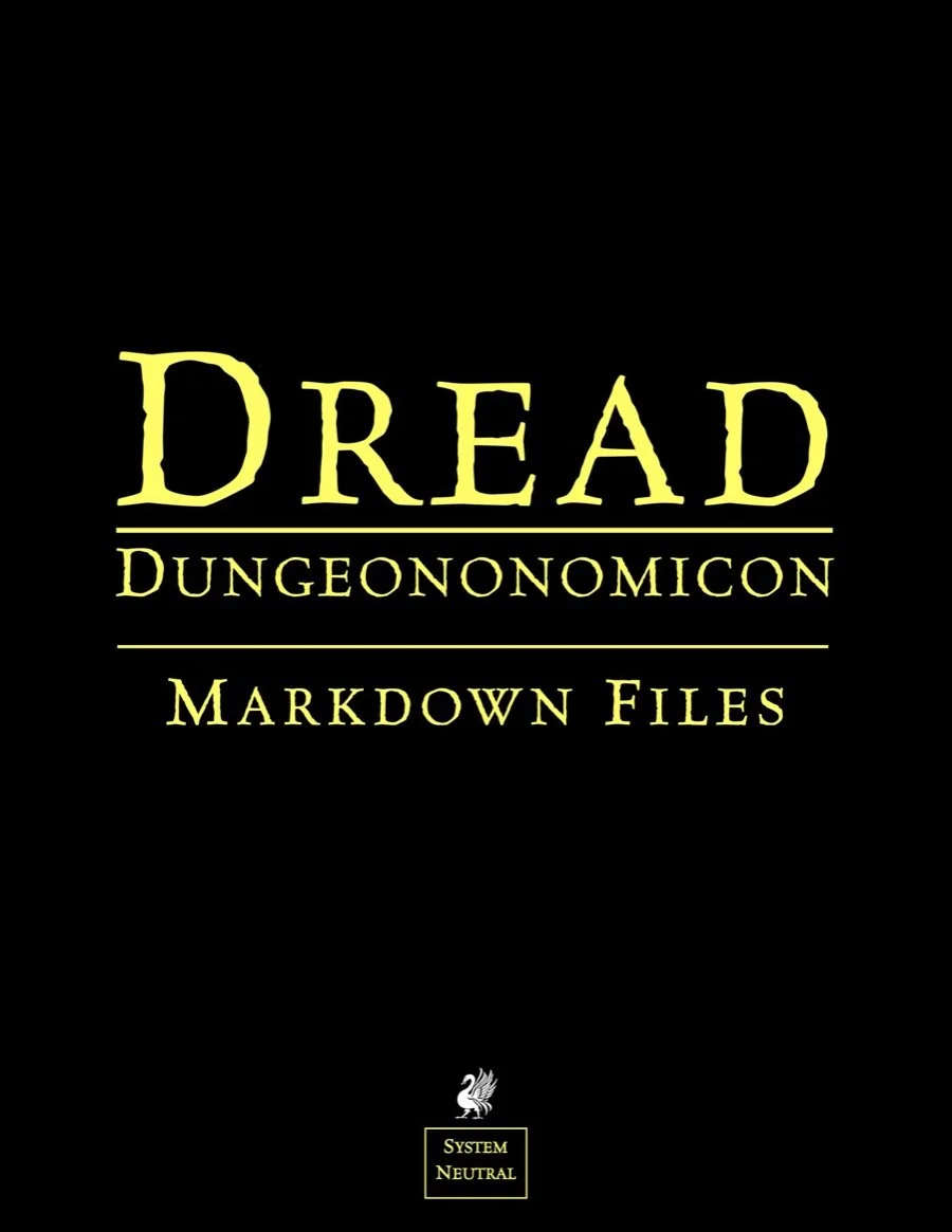 Dread Dungeononomicon: Markdown Files