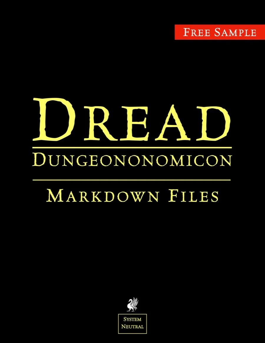 Dread Dungeononomicon: Markdown Sample Files