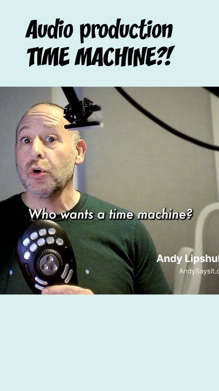 Who wants a TIME MACHINE? You do! Video producers, Audio producers, Fellow Voice Actors...it's been around a long while but check out the Shuttle Pro 2 which will give you hours of your life back, seconds at a time :)
H G Wells Out
IYKYK
#videopro