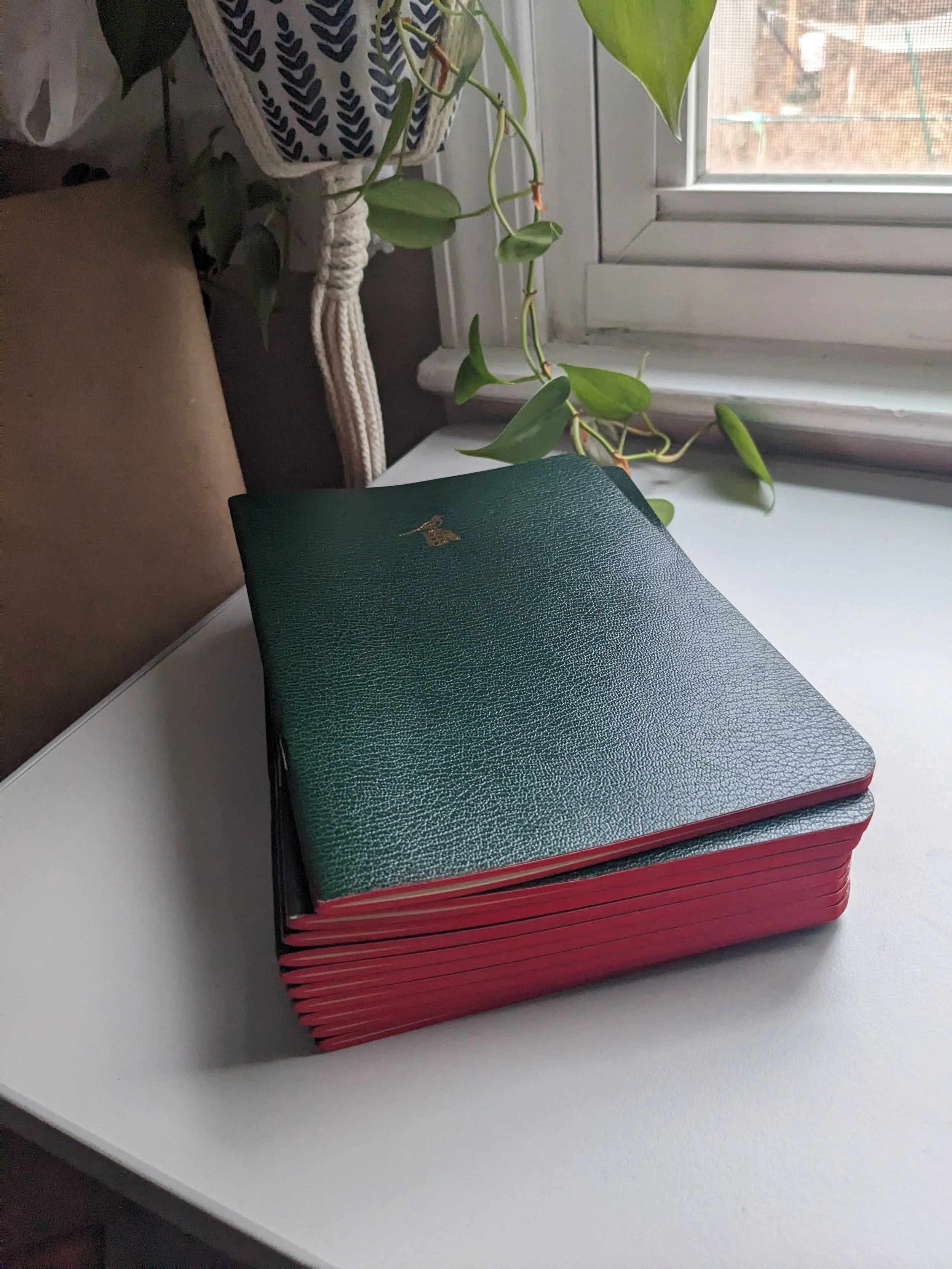 Bieffe Green Leather Notebook (121), $10