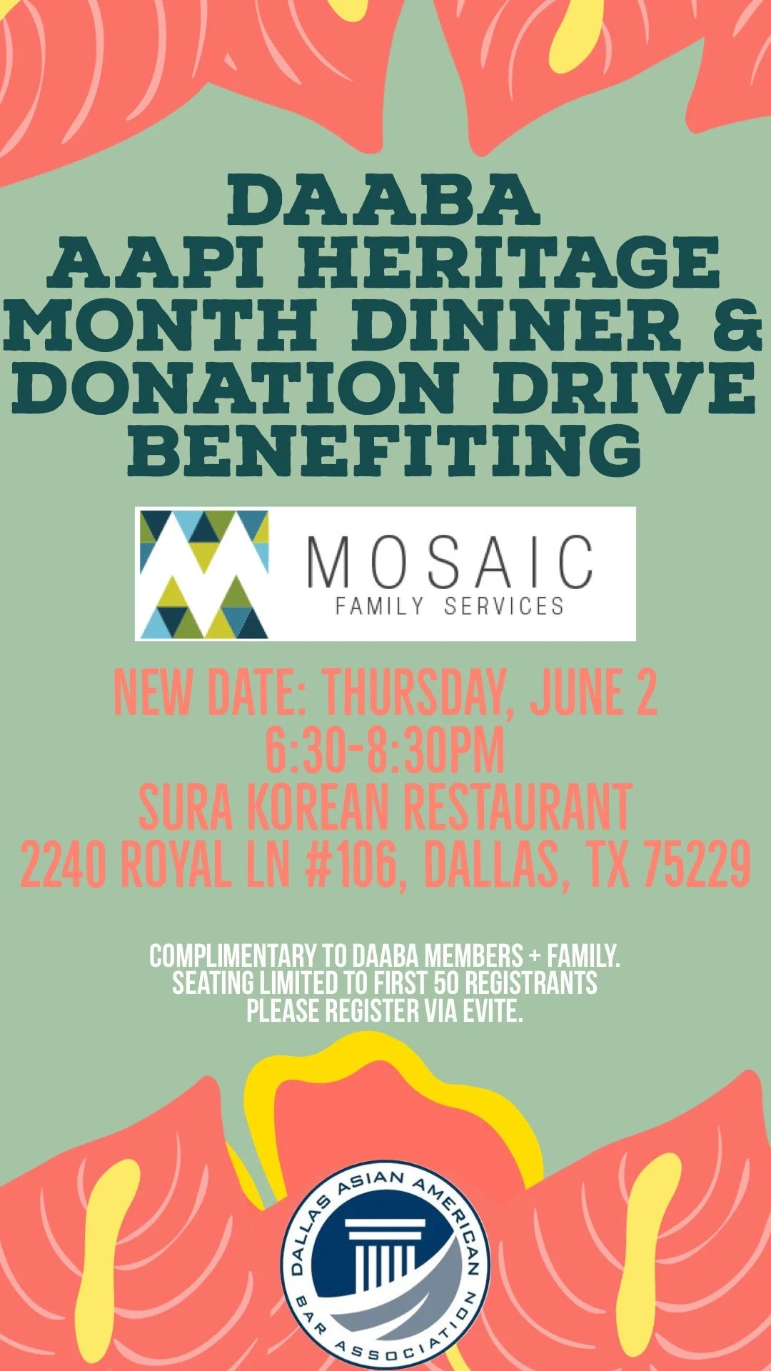 AAPI Heritage Month Dinner 