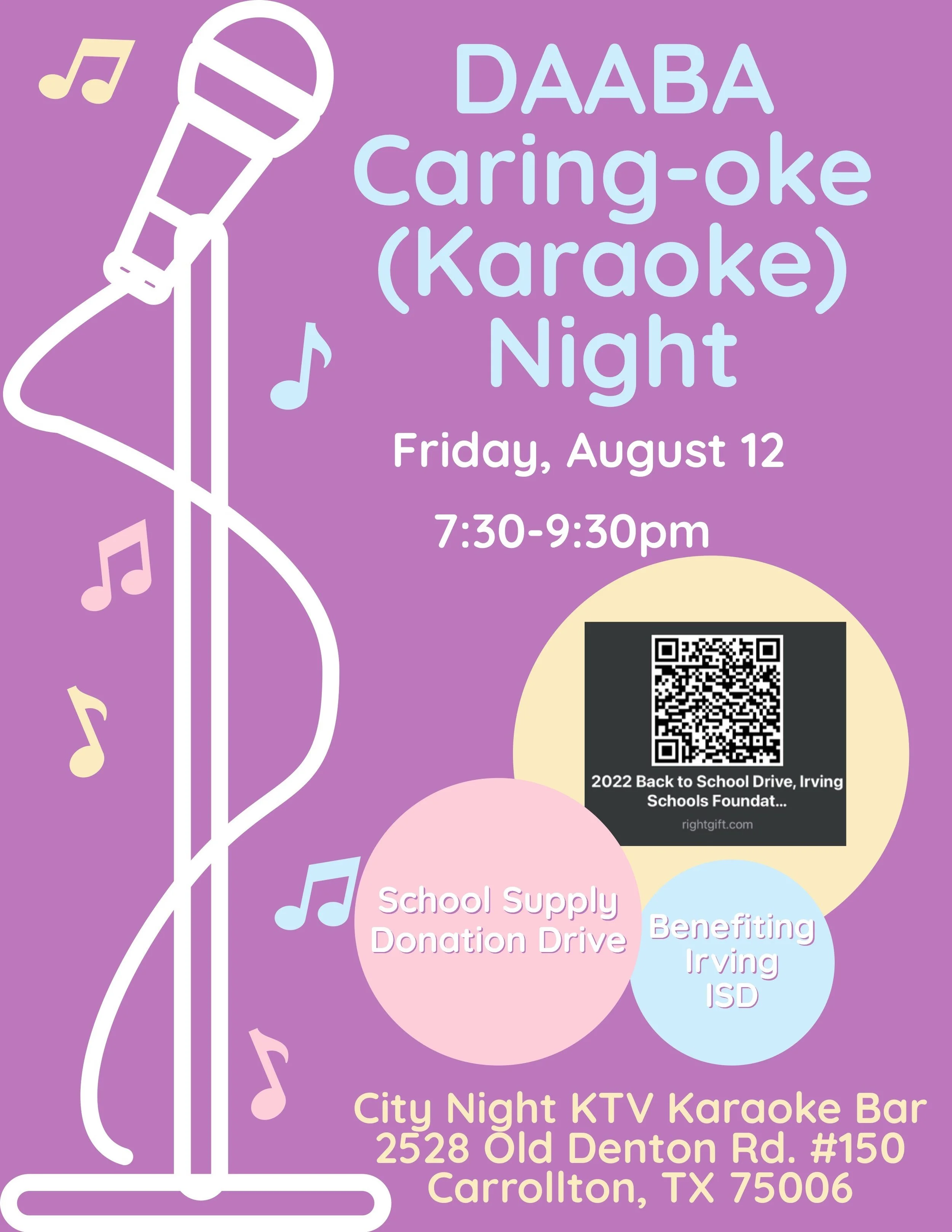 Caring-oke (Karaoke) Night  