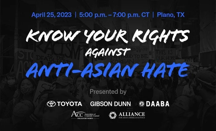 Know Your Rights Against Anti-Asian Hate