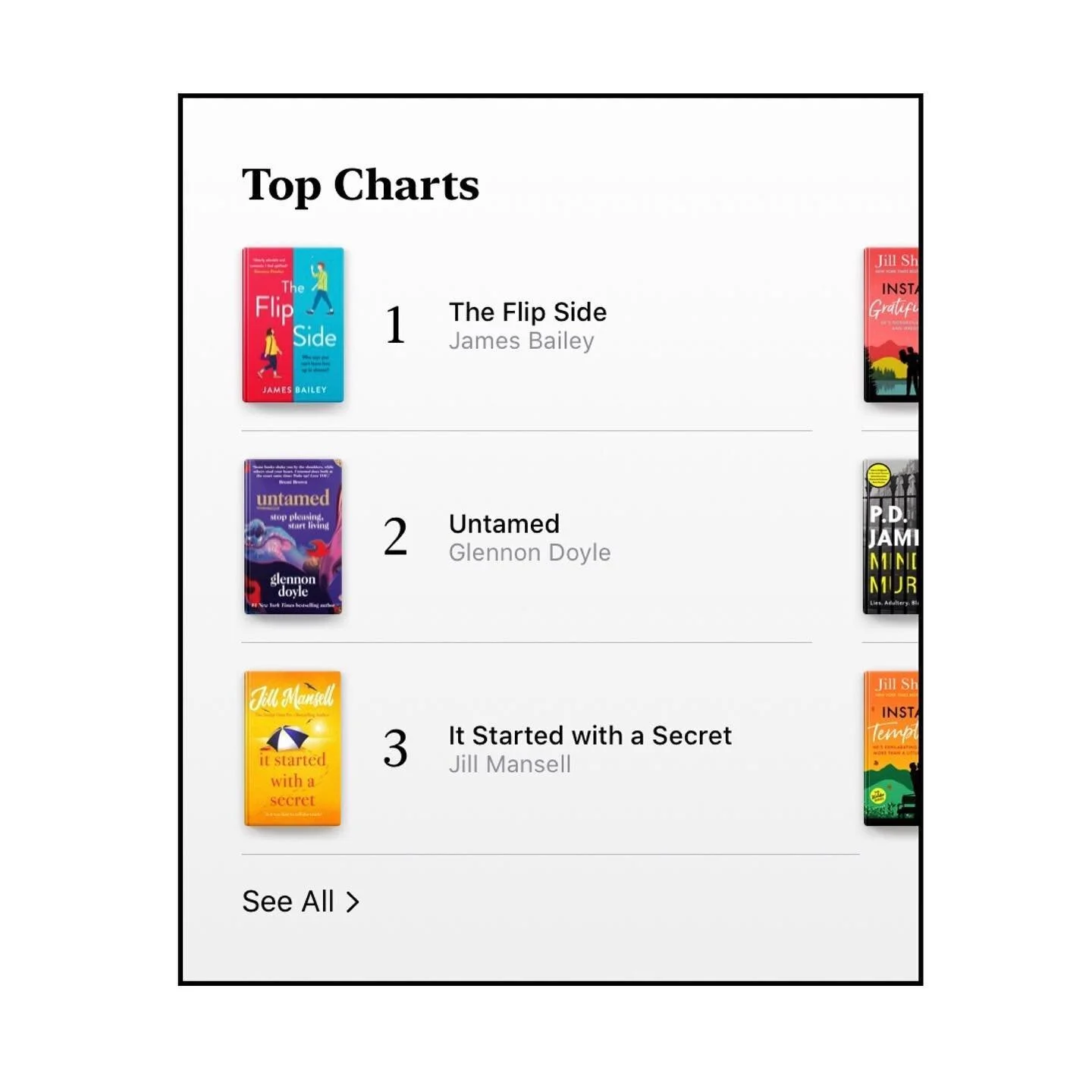 Absolutely insane to wake up to the news that THE FLIP SIDE is now the 𝗡𝗨𝗠𝗕𝗘𝗥 𝗢𝗡𝗘 𝗕𝗘𝗦𝗧 𝗦𝗘𝗟𝗟𝗜𝗡𝗚 𝗕𝗢𝗢𝗞 on Apple Books! 🥳 ⁣
⁣
Thanks so much to everyone who has bought a copy already 😀 If you&rsquo;ve not done so yet, then Amazon have selected it as one of their Kindle Deals so it&rsquo;s currently only 99p!! If you want something (hopefully) funny and uplifting, and can&rsquo;t wait until the paperback is published, then download from Amazon or Apple today! 📖