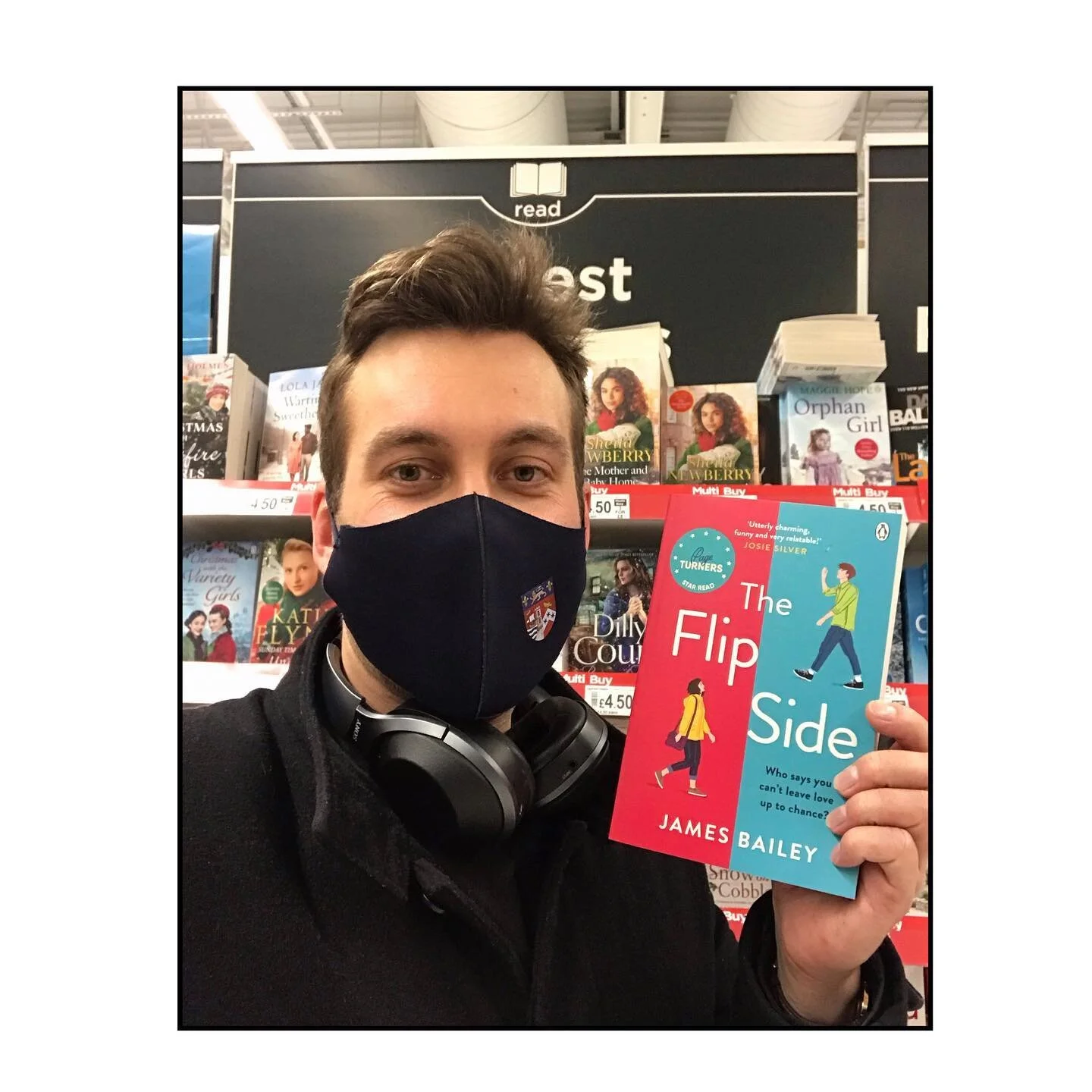It&rsquo;s been a rather strange experience being a debut author in 2020. I realised a few months ago that the dream of the big launch party was not going to be possible. And then when Lockdown 2.0 was announced, the idea of a small gathering was ditched too...And then bookshops were forced to close...And then even going forward, Bristol is going to be stuck in Tier 3 post-lockdown, so no delayed celebrations either ☹️
⁣
As such, my celebrations today have consisted of an after-work, solo visit to Asda, and a rather awkward selfie as I saw my book in a shop for the first time, with bemused shoppers looking on wondering why I was taking a photo 🤳 But nonetheless - MY BOOK IS OUT NOW! 🥳🎉🍾 And it&rsquo;s on the shelves! And people are buying it and reading it! 😱 And last night I was on a panel with my writing hero!! Wow! 🤯⁣
⁣
So whilst things may not have gone entirely to plan, I will certainly be taking a moment this evening - probably at halftime in the Spurs game 😂 - to reflect 