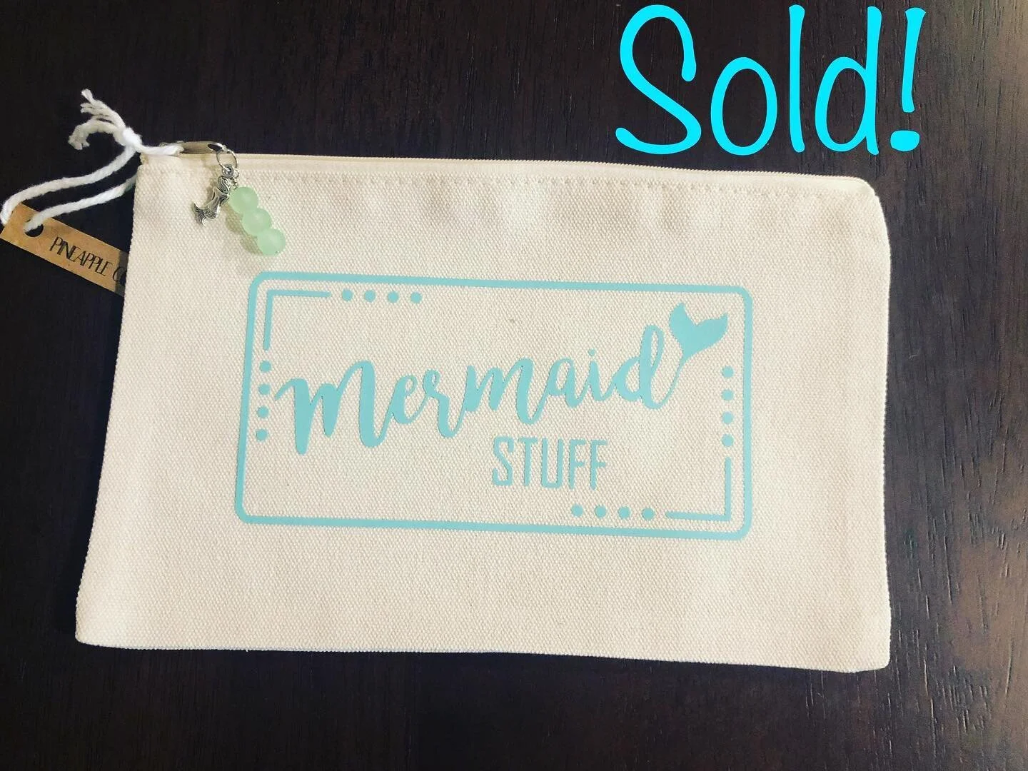Teal Mermaid Stuff bag