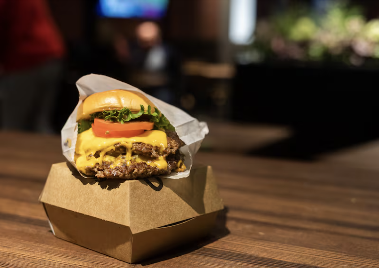  An image of a cheeseburger from Shake Shack for the Citizens Bank Park Food Guide (2023) 