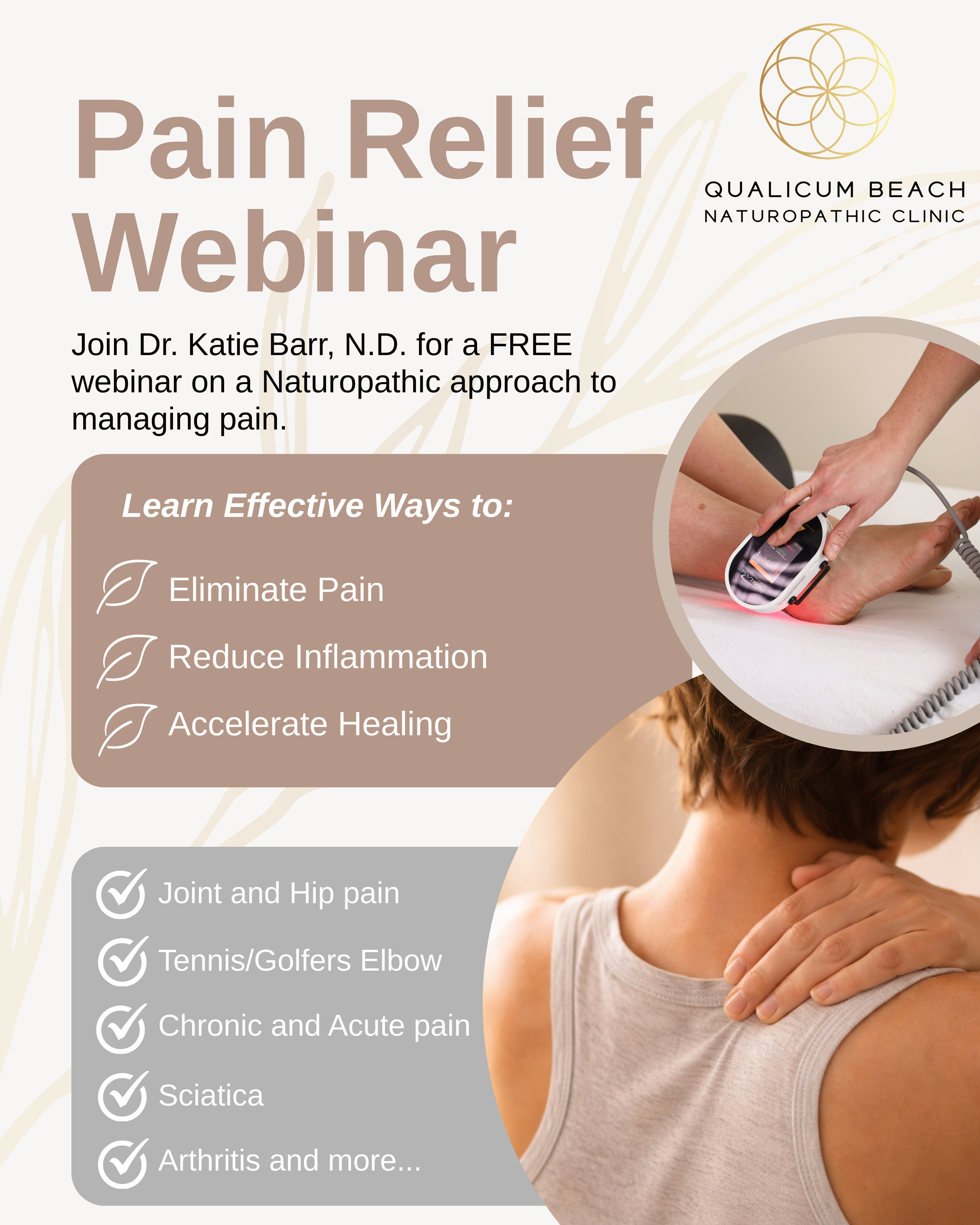 Free Webinar - Chronic and Acute Pain Management