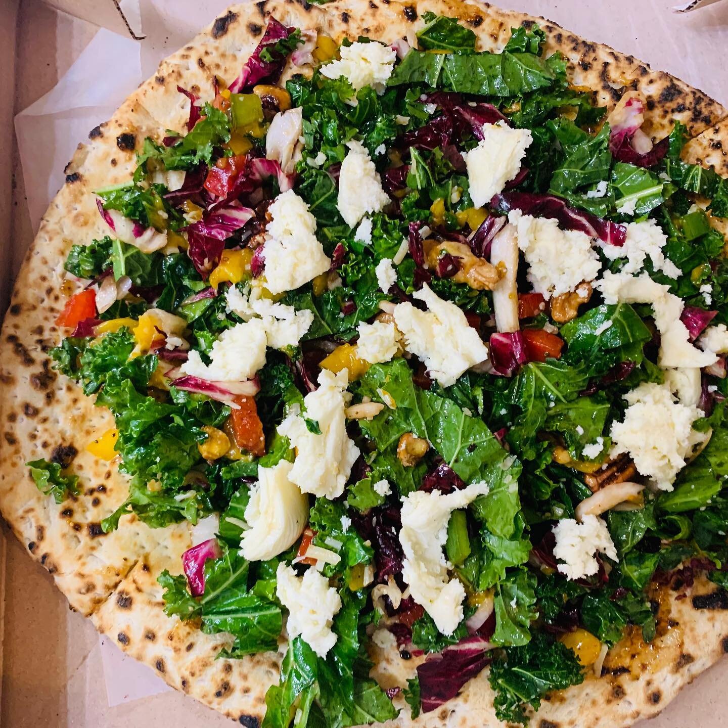 Kale salad Pizza! 
Yup, you read that right. It's delicious its healthy and... It's pizza. 

Open 7 Days 
#westhamptonbeachvillage #westhamptonbeach #westhampton #mainstreet #pizza #pizzalover #kalesalad