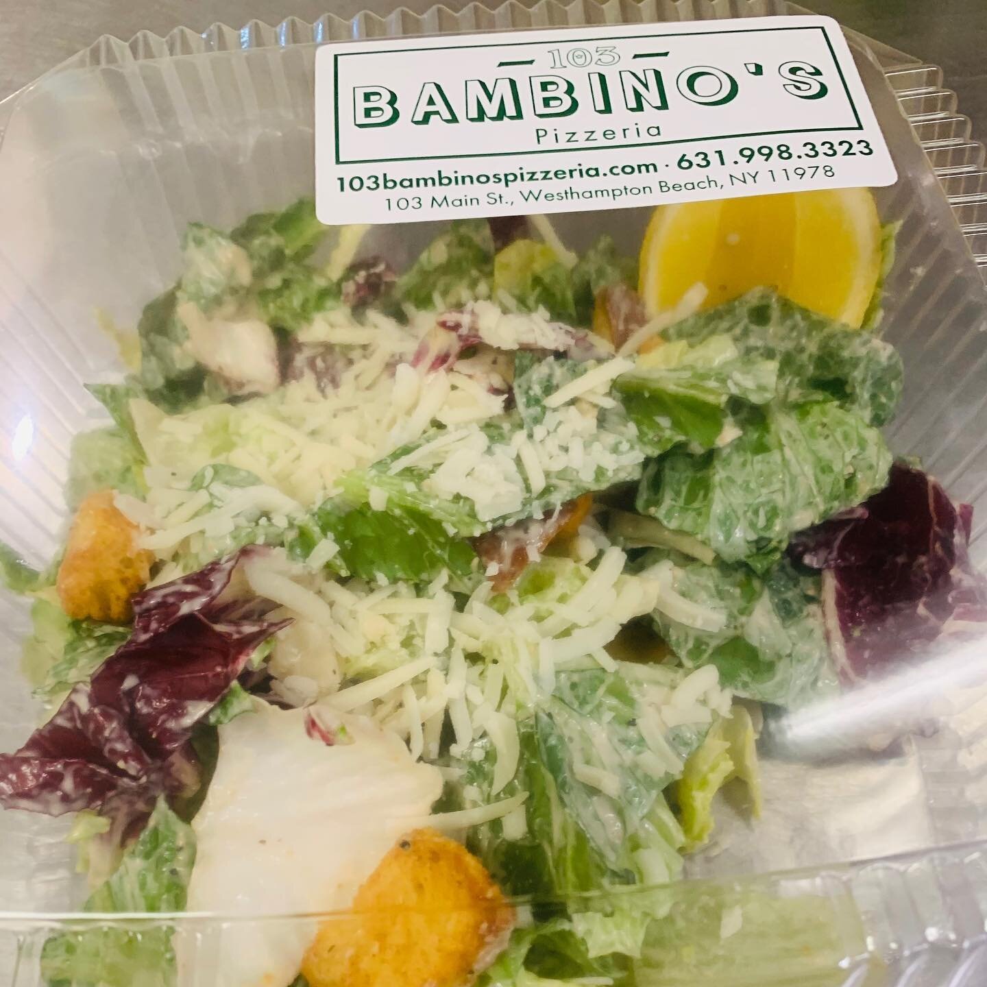 Caesar salad made to order - cool crisp and refreshing! 
We&rsquo;re open 7 days a week.