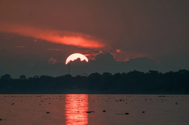 Sunset at the lodge