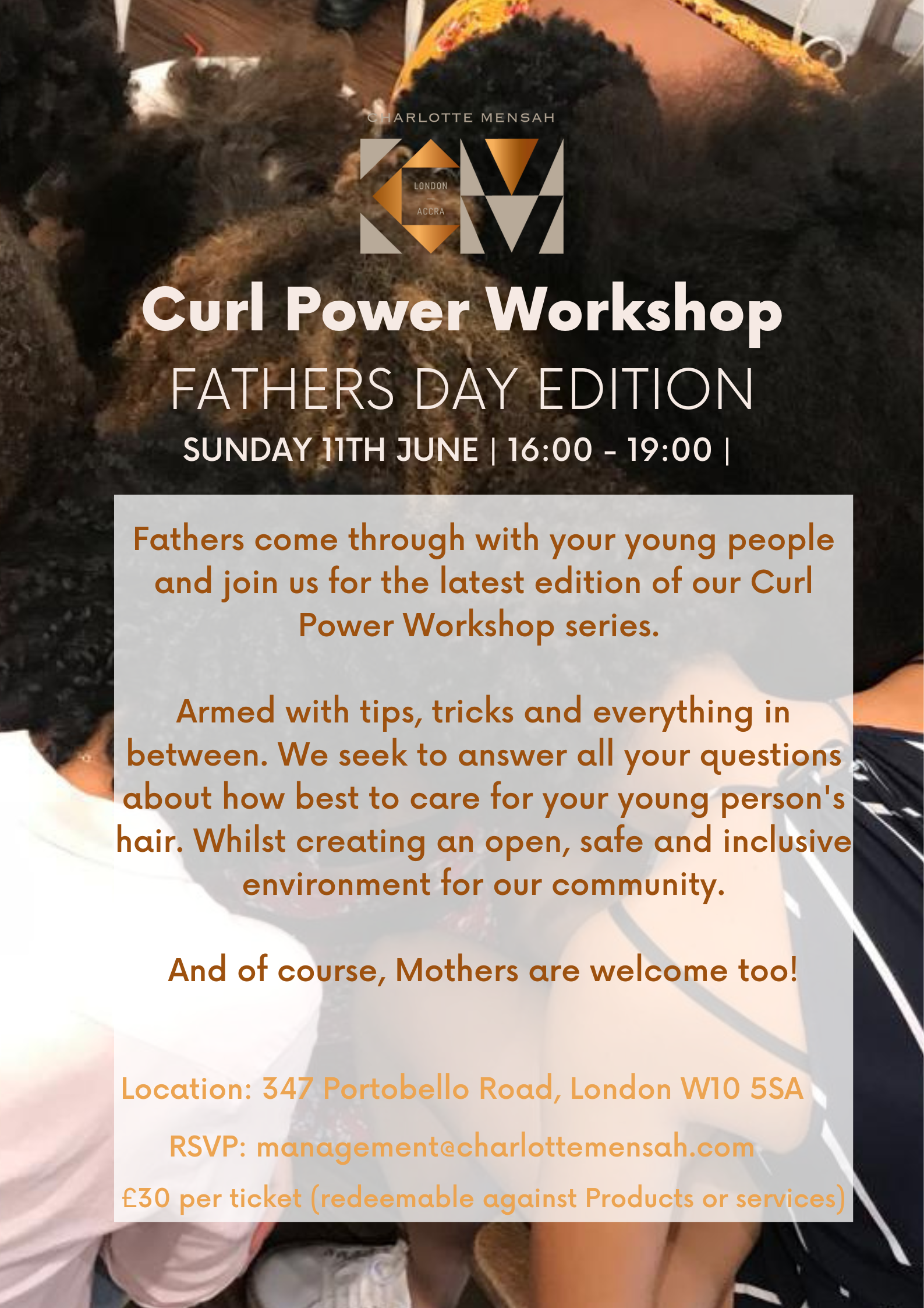 Curl Workshop: Fathers Day Edition