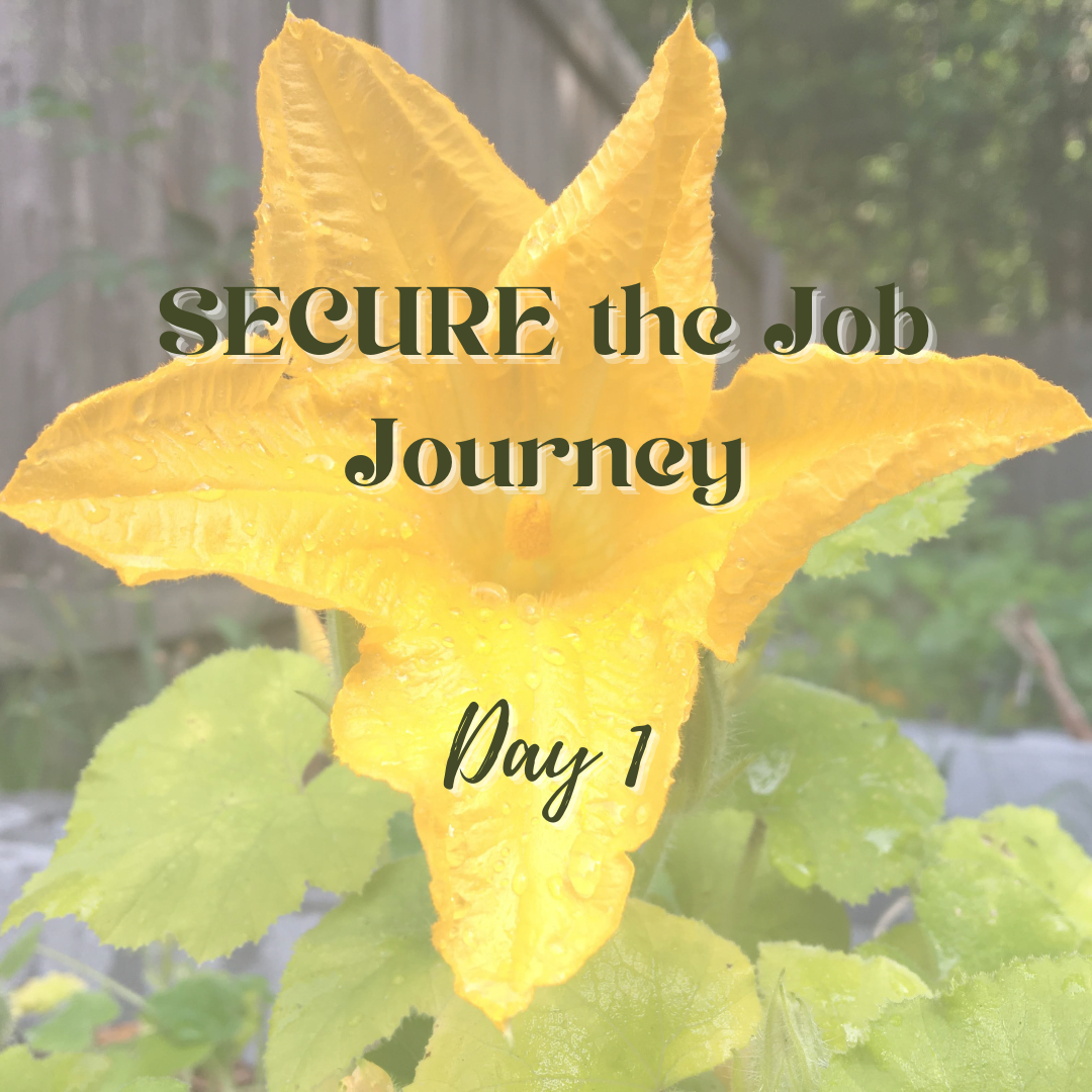 SECURE the Job Journey - Day 1
