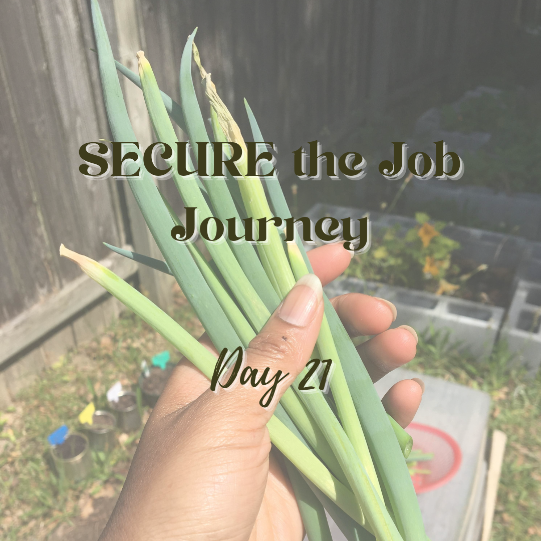 SECURE the Job Journey - Day 21