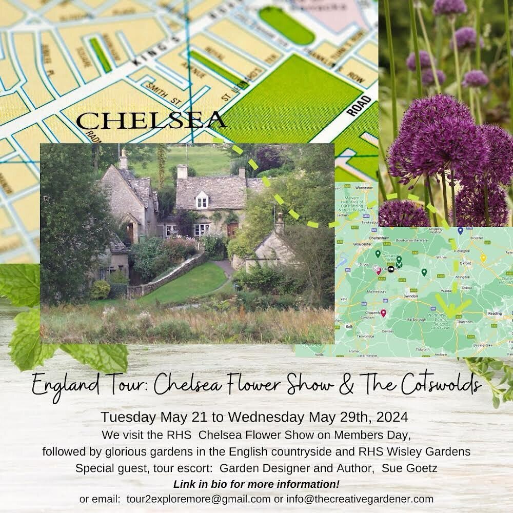 Who wants some garden inspiration this year?? Me 🙋🏻&zwj;♀️🌿🌿✈️ Link in bio for all the details!! #chelseagardenshow #gardentouring #travel @lois.moss.gardens.tours