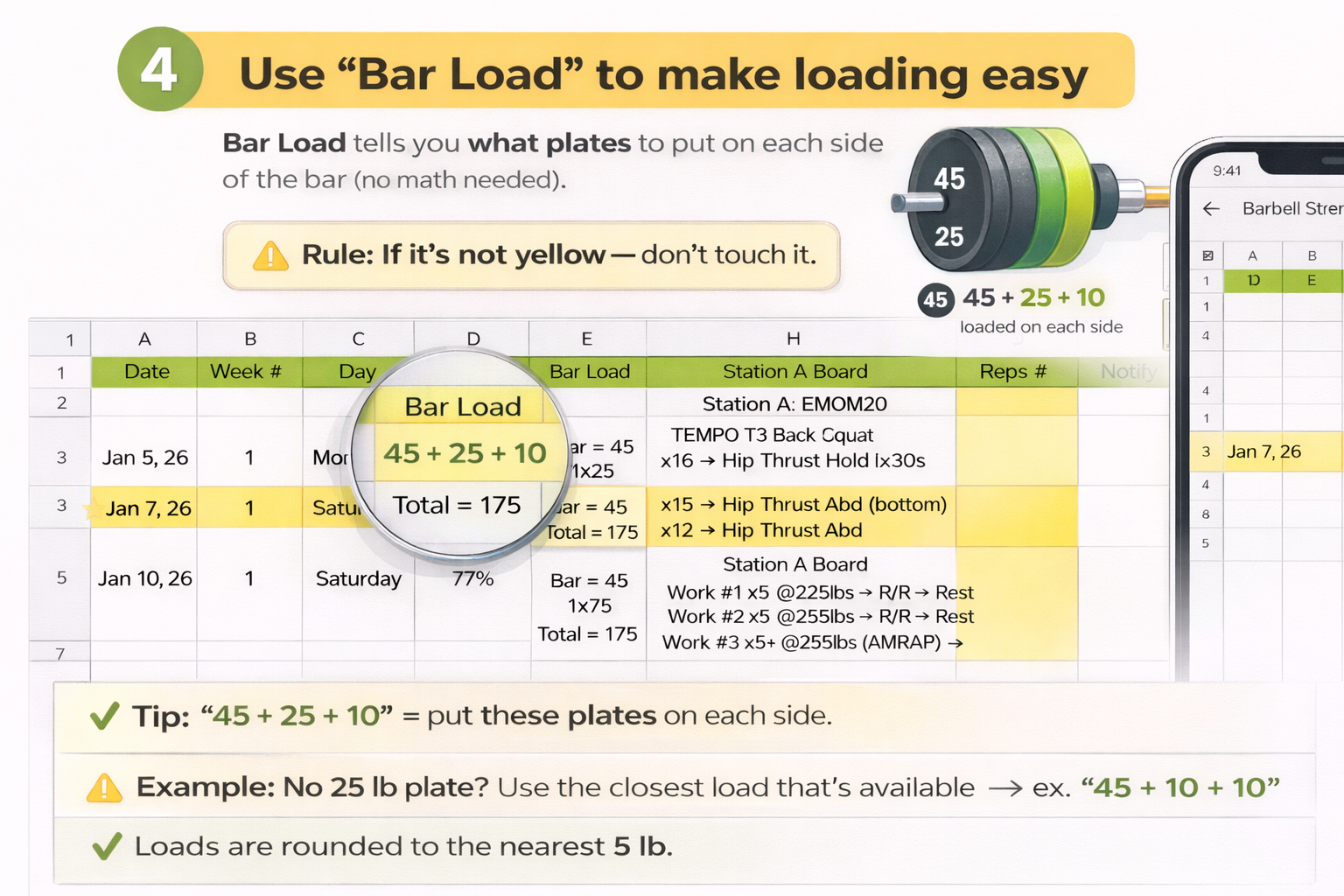 Step 4: Use Bar Load to make loading easy