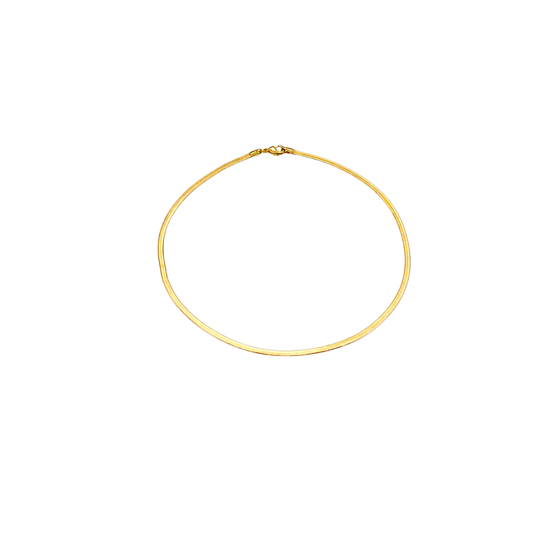 Herringbone Choker Necklace 