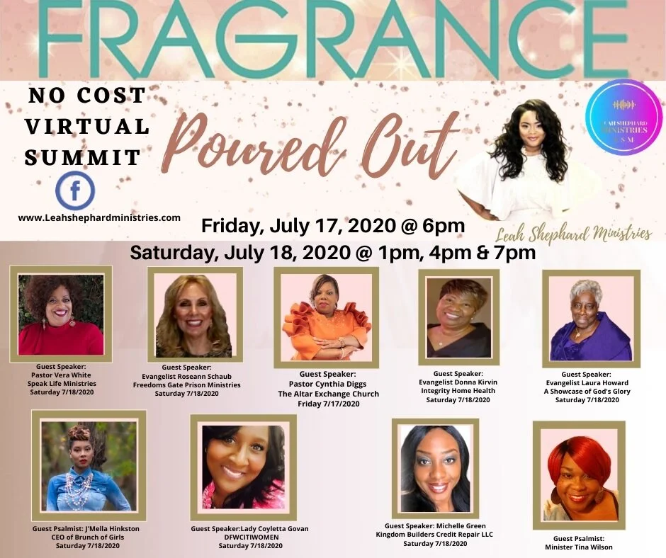 Virtual Summit - Poured Out - July 17th 6pm &amp; July 18th 1pm, 4pm &amp; 7pm (CST)