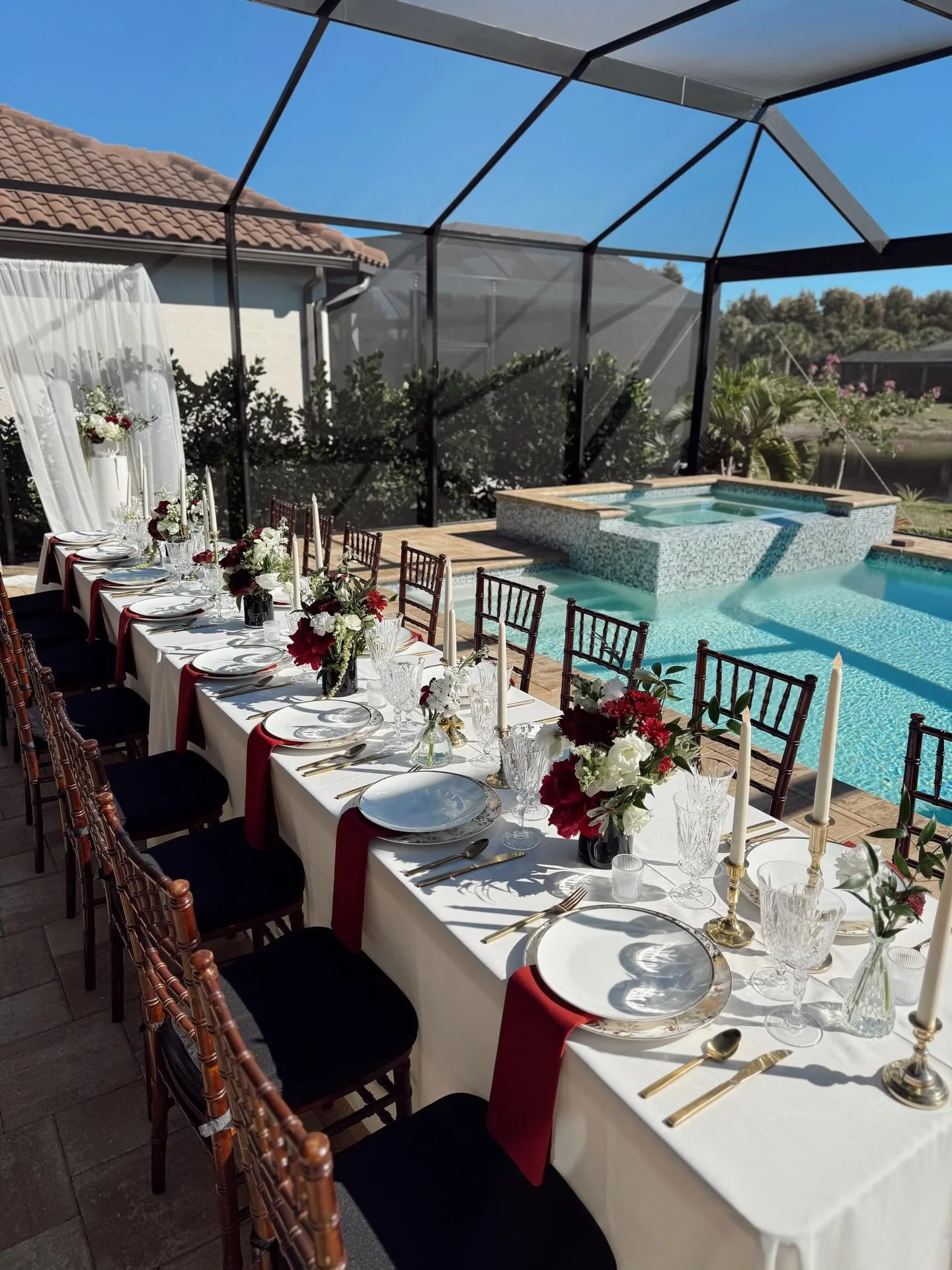 Micro Wedding. Major Moment. 

An elevated tablescape for an intentional guest list, filled with our lush BLOOMS and curated place settings. The atmosphere, full of romance and refined design was the perfect backdrop for this young couples &ldquo;I D