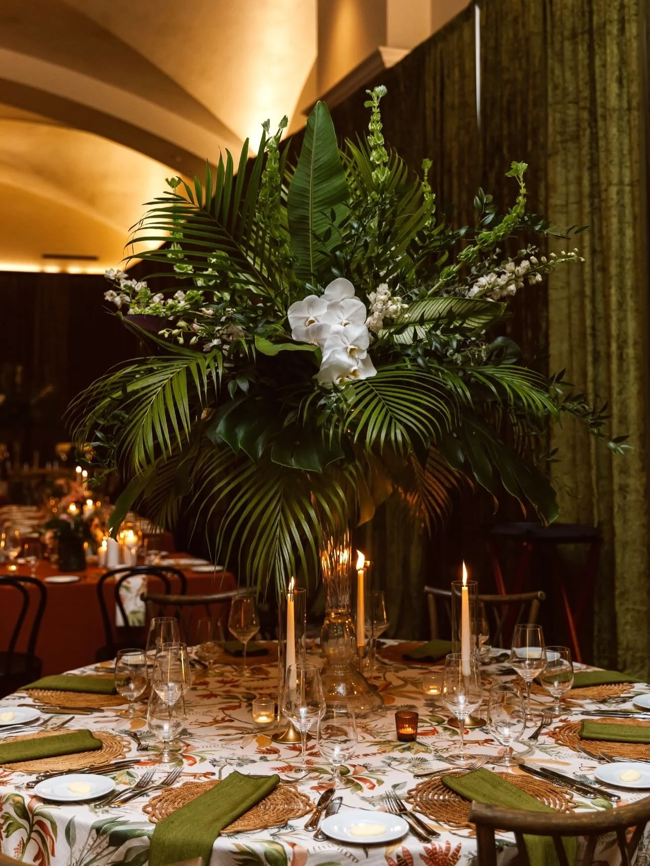 The Hurtados 100 Soir&eacute;e was truly an unforgettable event. Transforming the ballroom into our clients request of a sultry and sophisticated evening to celebrate 40 &amp; 60! 

We draped the entire dining room, layered warm candlelight and creat
